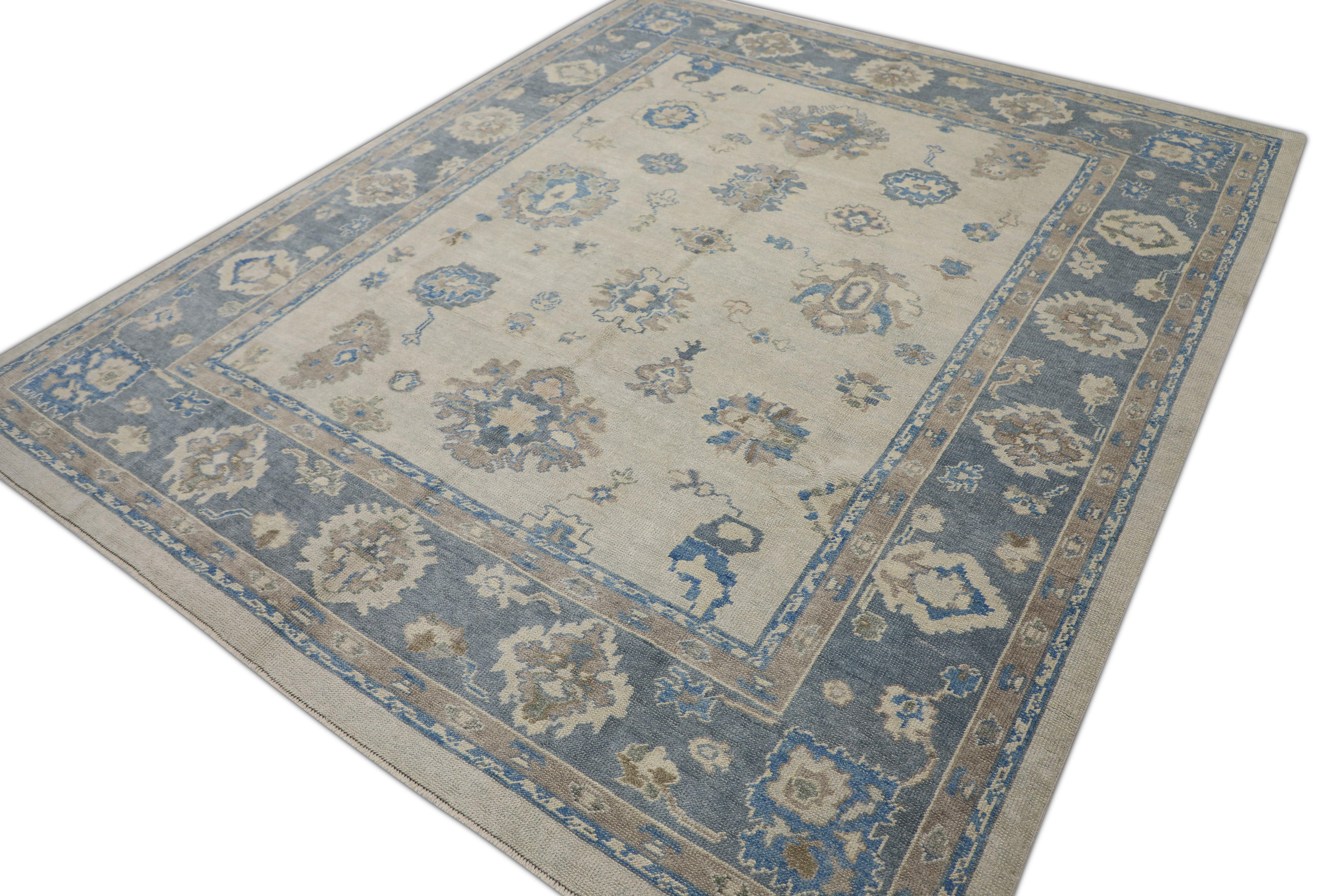 Oushak-Teppich Orientalischer handgeknüpfter türkischer Oushak-Teppich 8' x 9'6