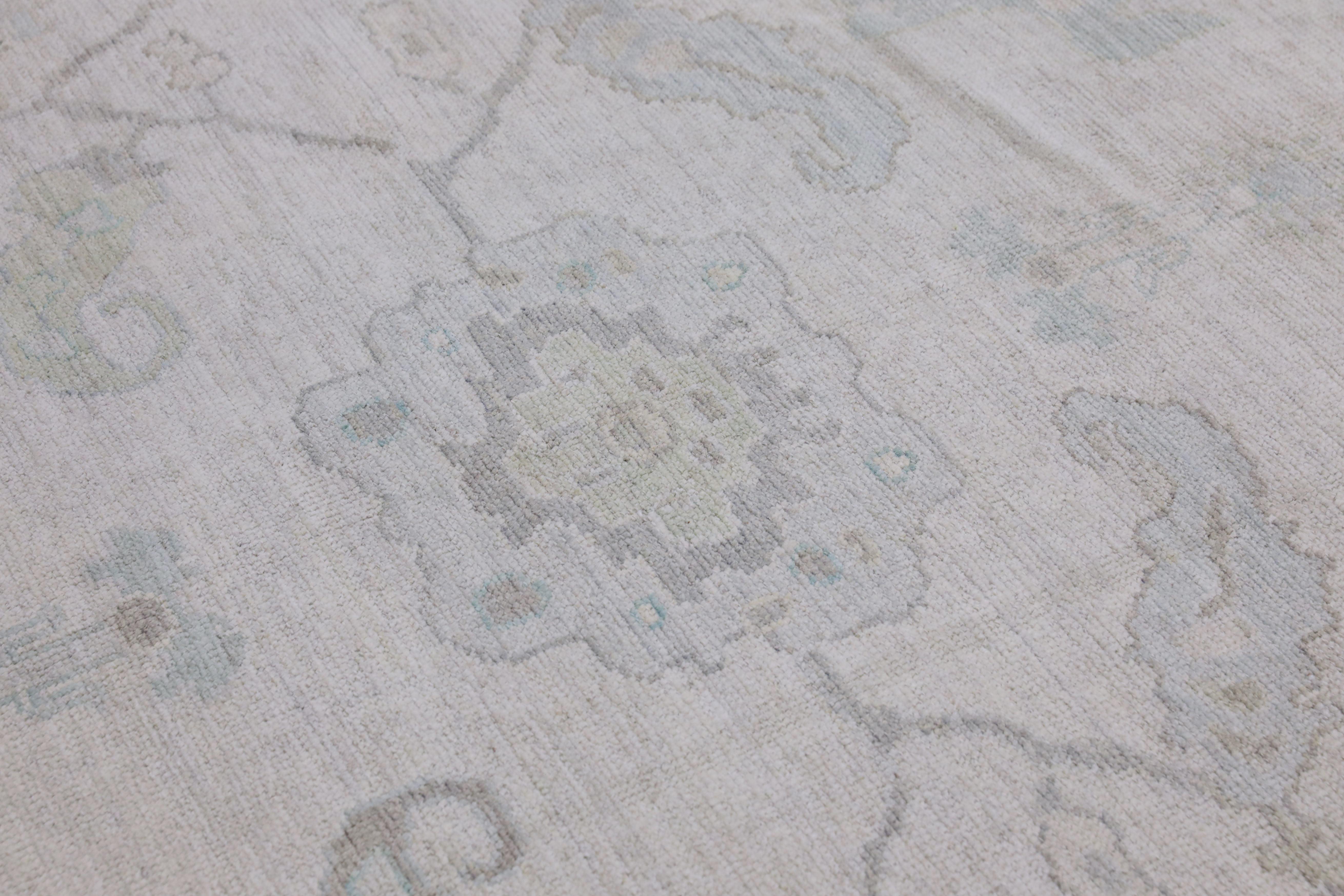 Oushak Rug Oriental Hand Knotted Turkish Oushak 8'1