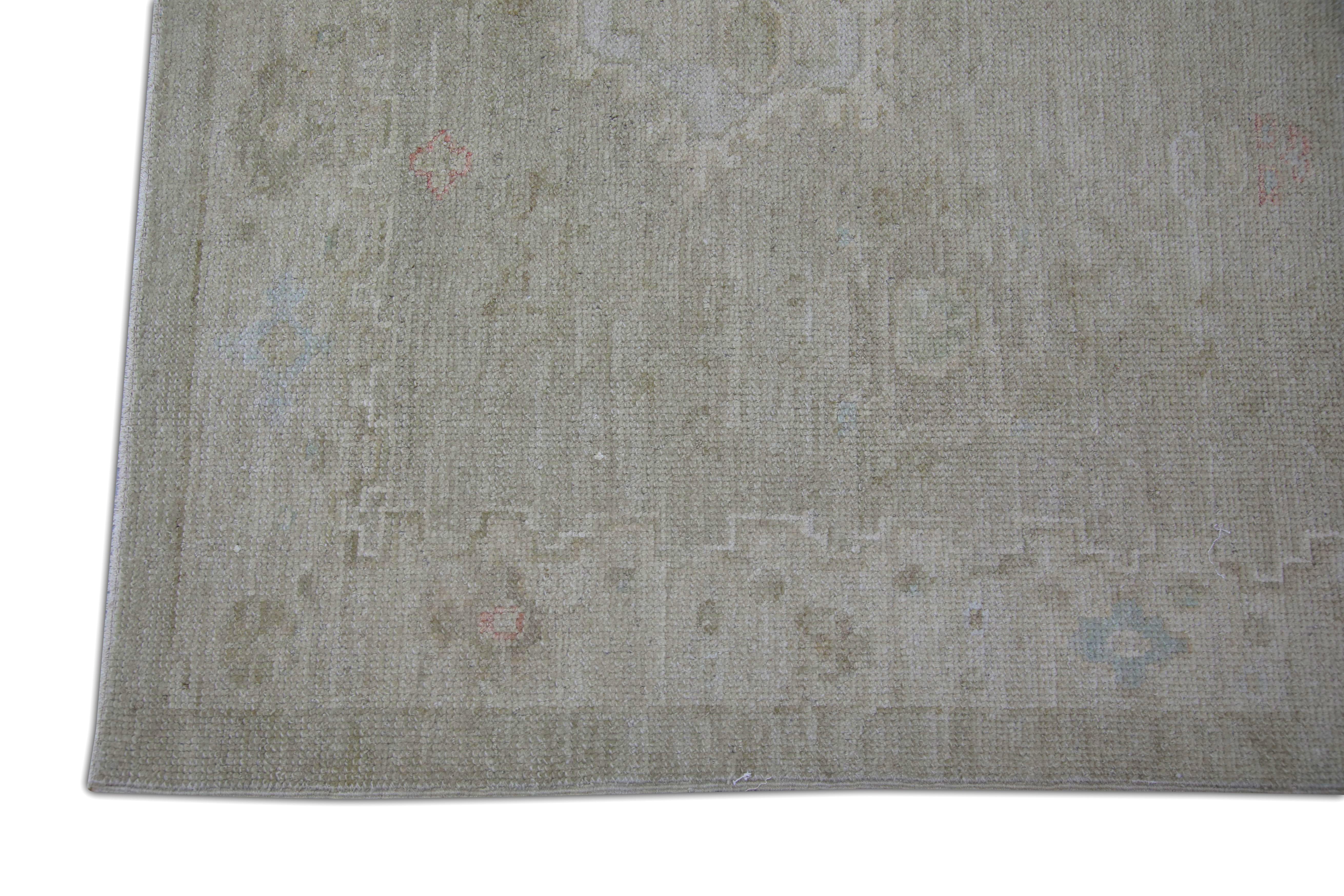 Oushak Rug Oriental Hand Knotted Turkish Oushak 8'10