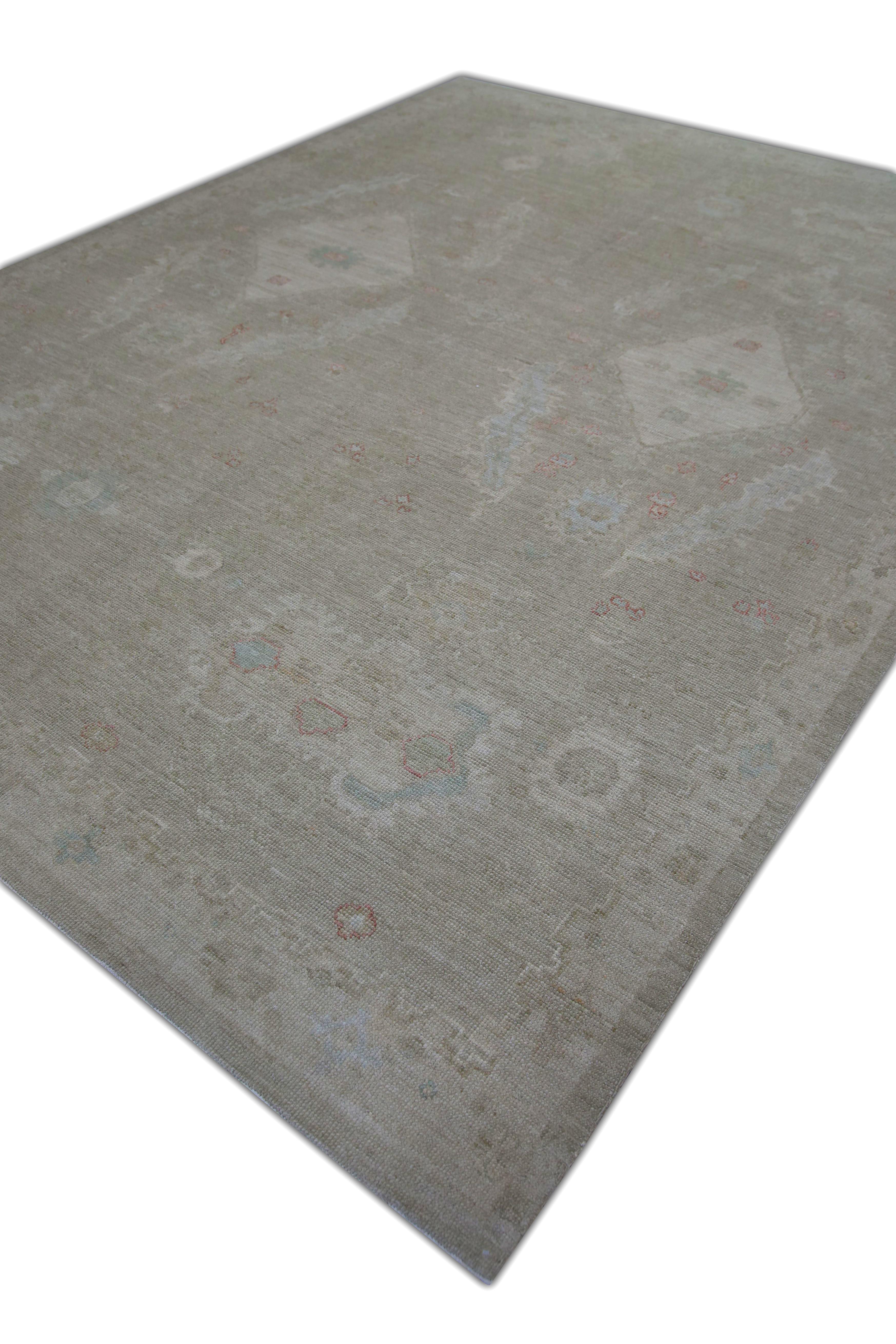 Oushak-Teppich Orientalischer handgeknüpfter türkischer Oushak 8'10