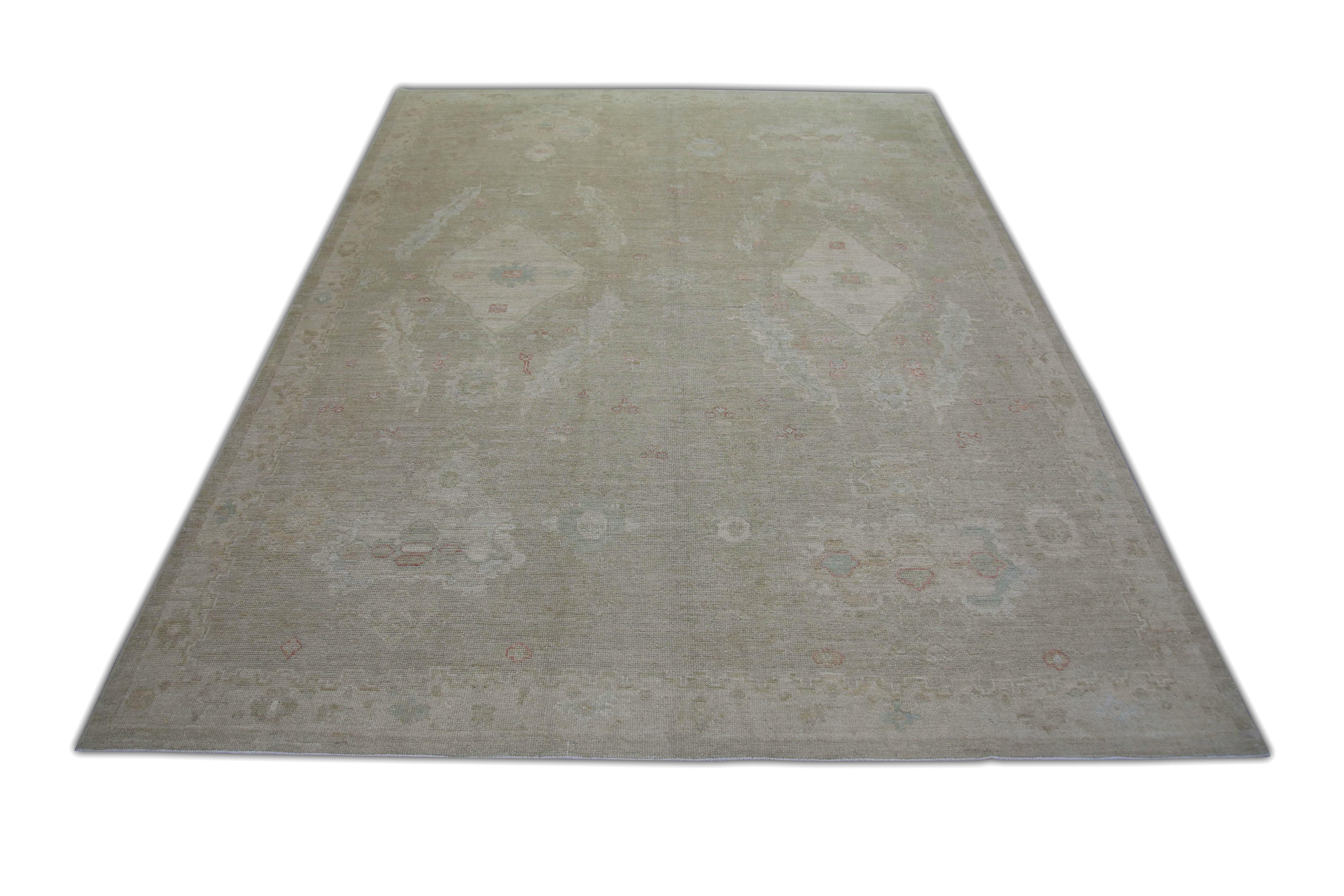 Oushak-Teppich Orientalischer handgeknüpfter türkischer Oushak 8'10