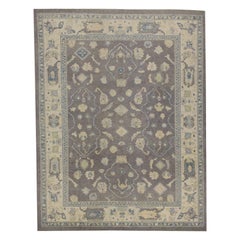Oushak-Teppich Orientalischer handgeknüpfter türkischer Oushak 8'11" x 11'10" #7245