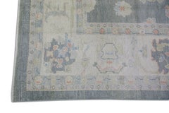 Oushak Rug Oriental Hand Knotted Turkish Oushak 8'11" x 12' #5482