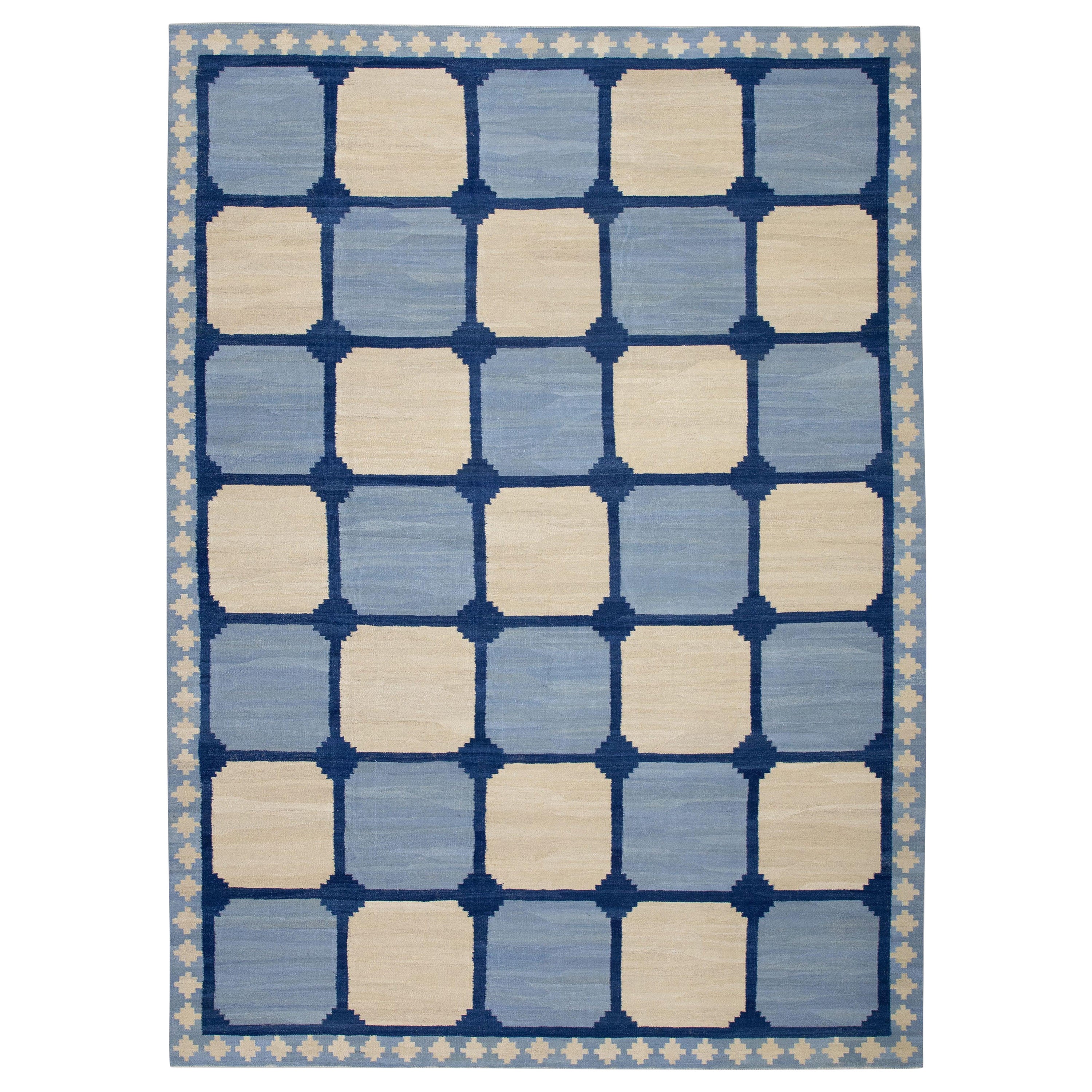 Tappeto Oushak Orientale annodato a mano Oushak turco 8'11" x 12'6" #10991