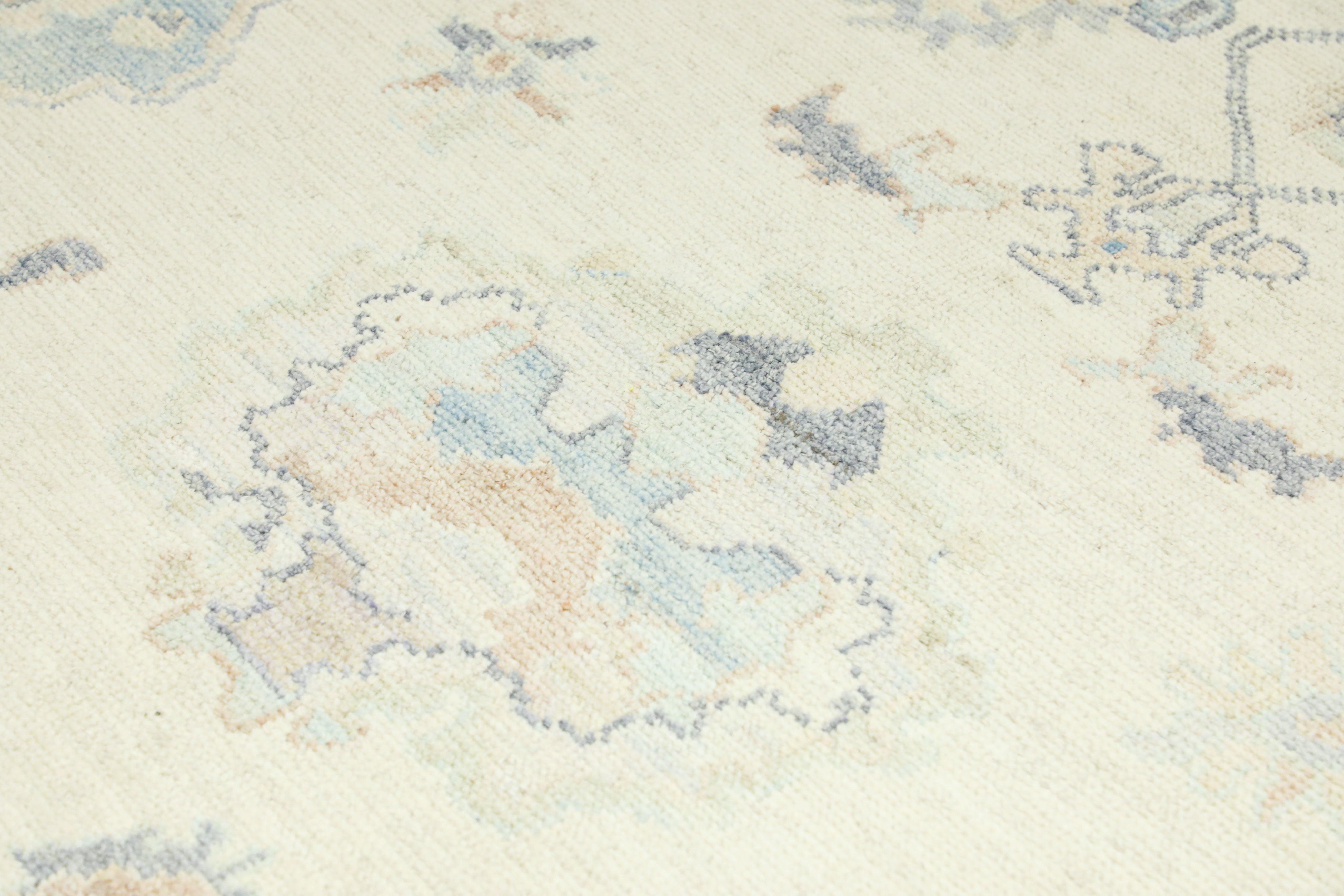 Oushak Rug Oriental Hand Knotted Turkish Oushak 8'3