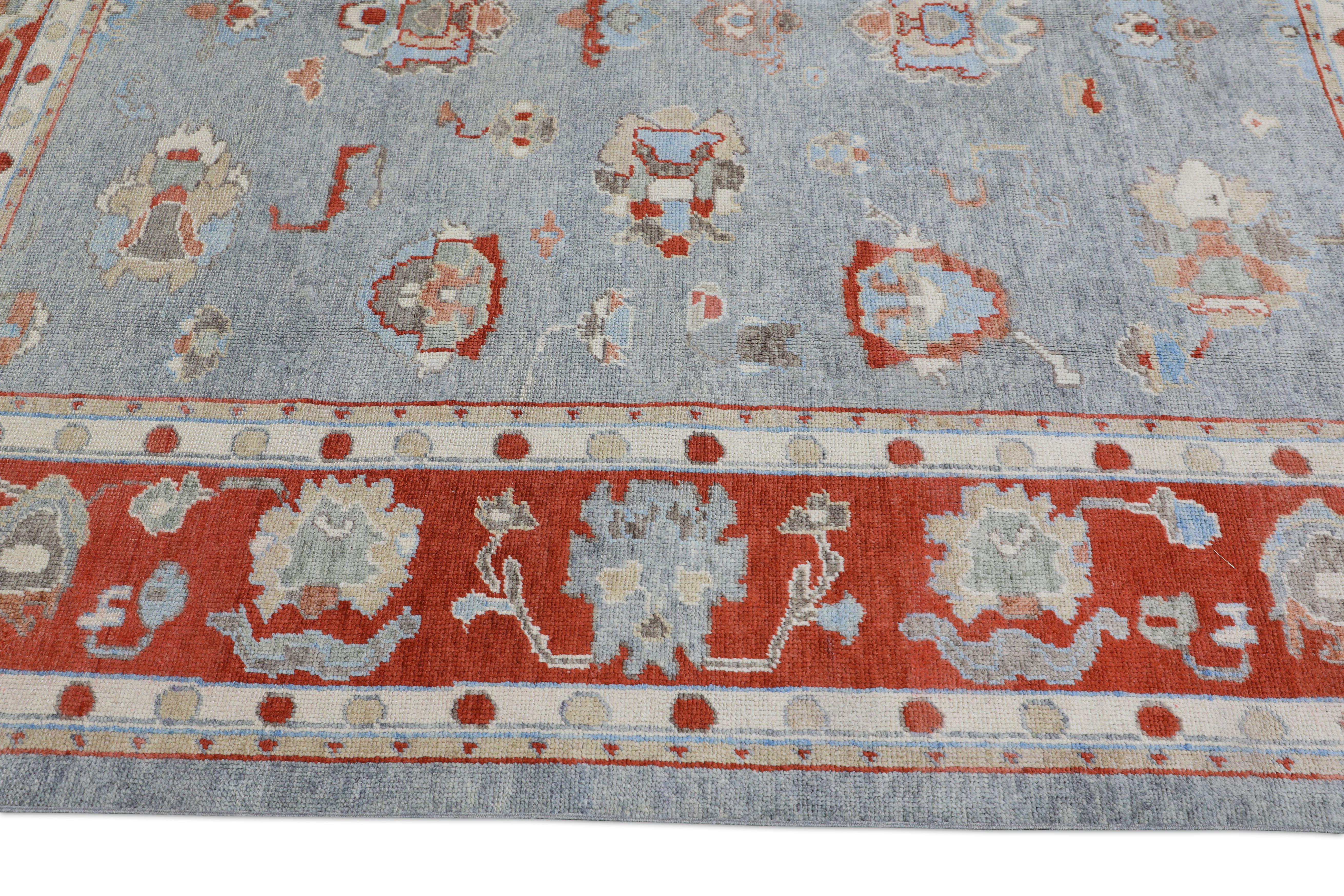 Oushak-Teppich Orientalischer handgeknüpfter türkischer Oushak 8'3