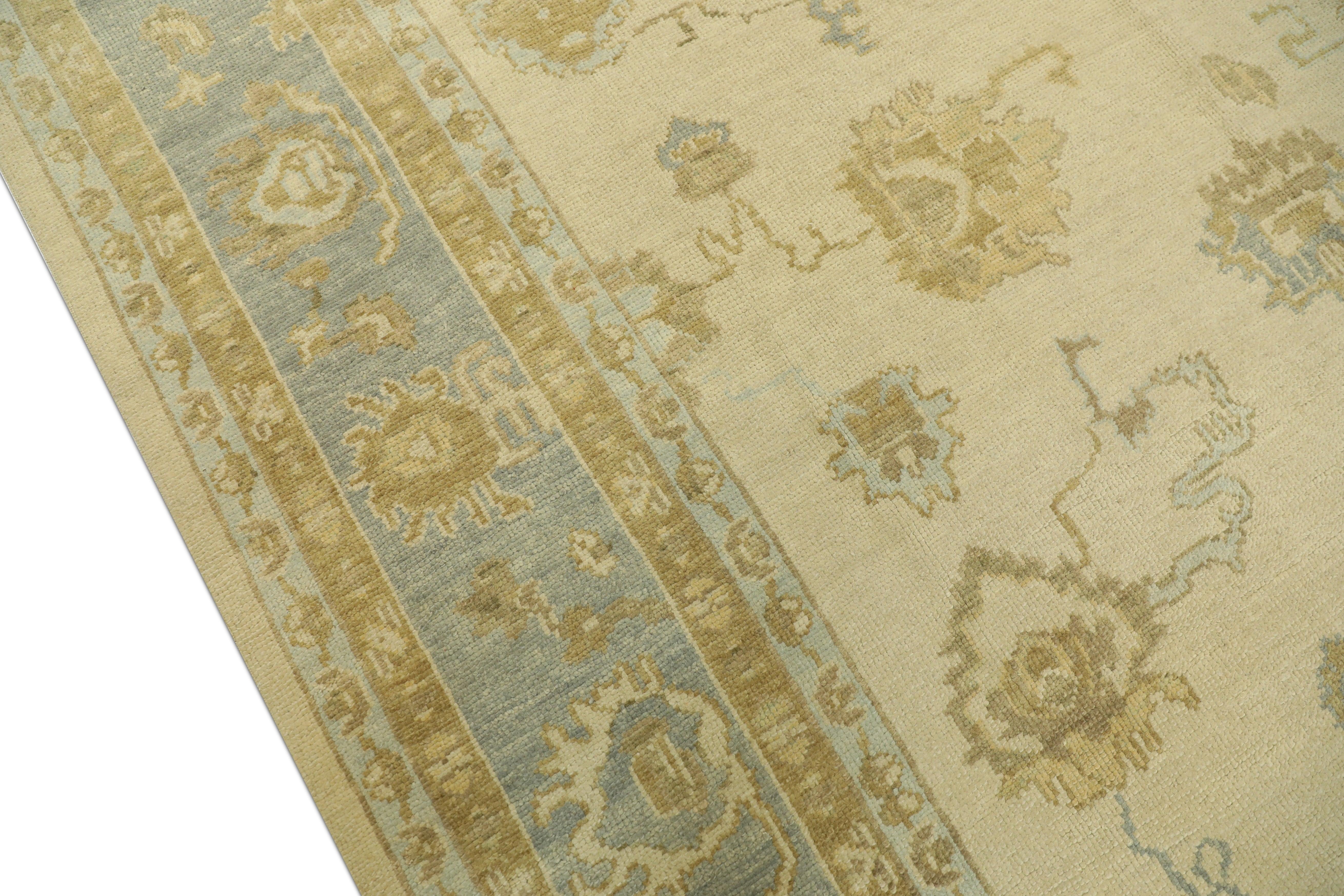 Oushak Rug Oriental Hand Knotted Turkish Oushak 8'3