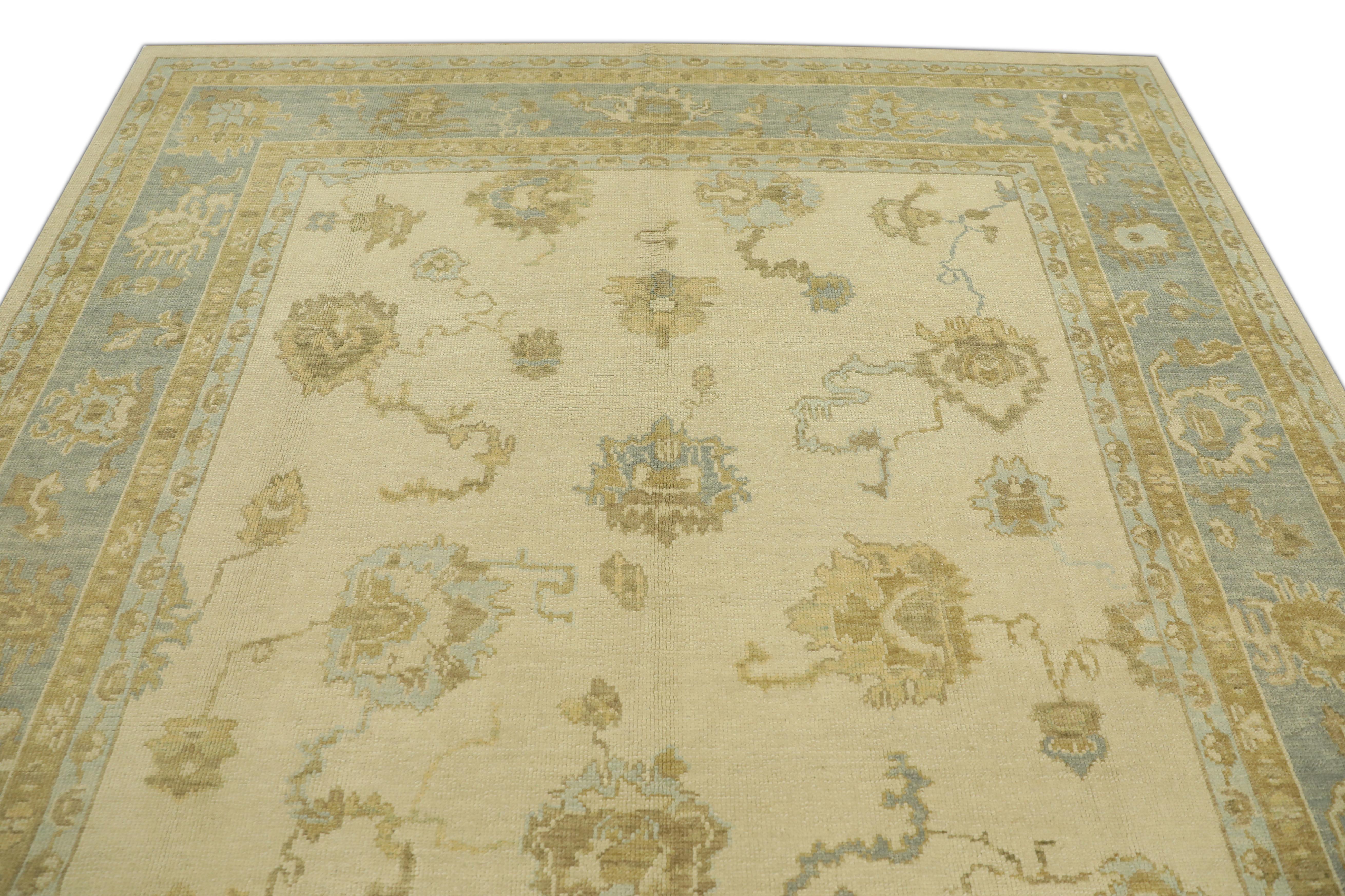 Lana Oushak Rug Oriental Hand Knotted Turkish Oushak 8'3