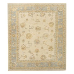 Oushak Rug Oriental Hand Knotted Turkish Oushak 8'3" x 9'7" #85