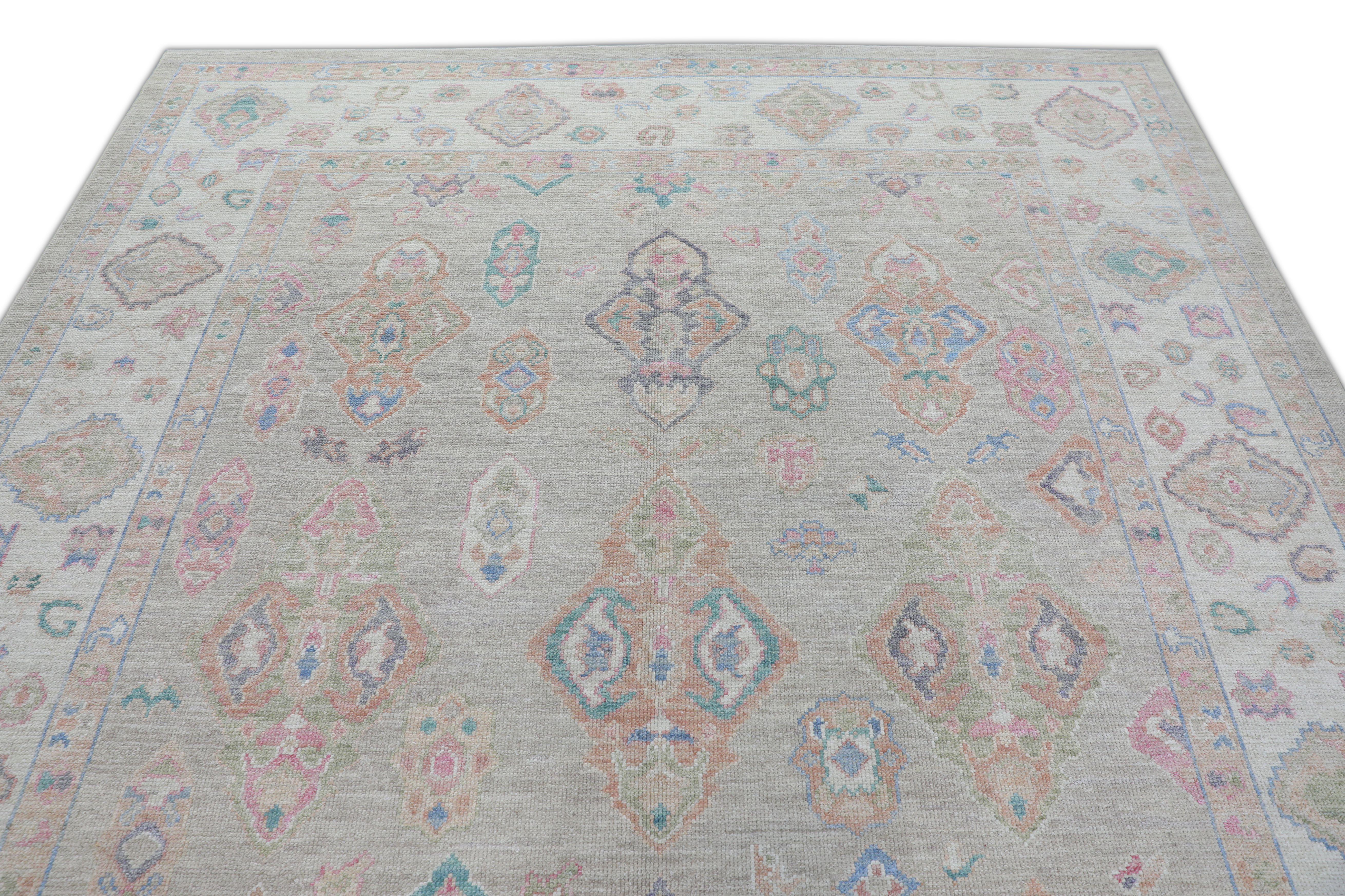 Oushak-Teppich Orientalischer handgeknüpfter türkischer Oushak 8'4