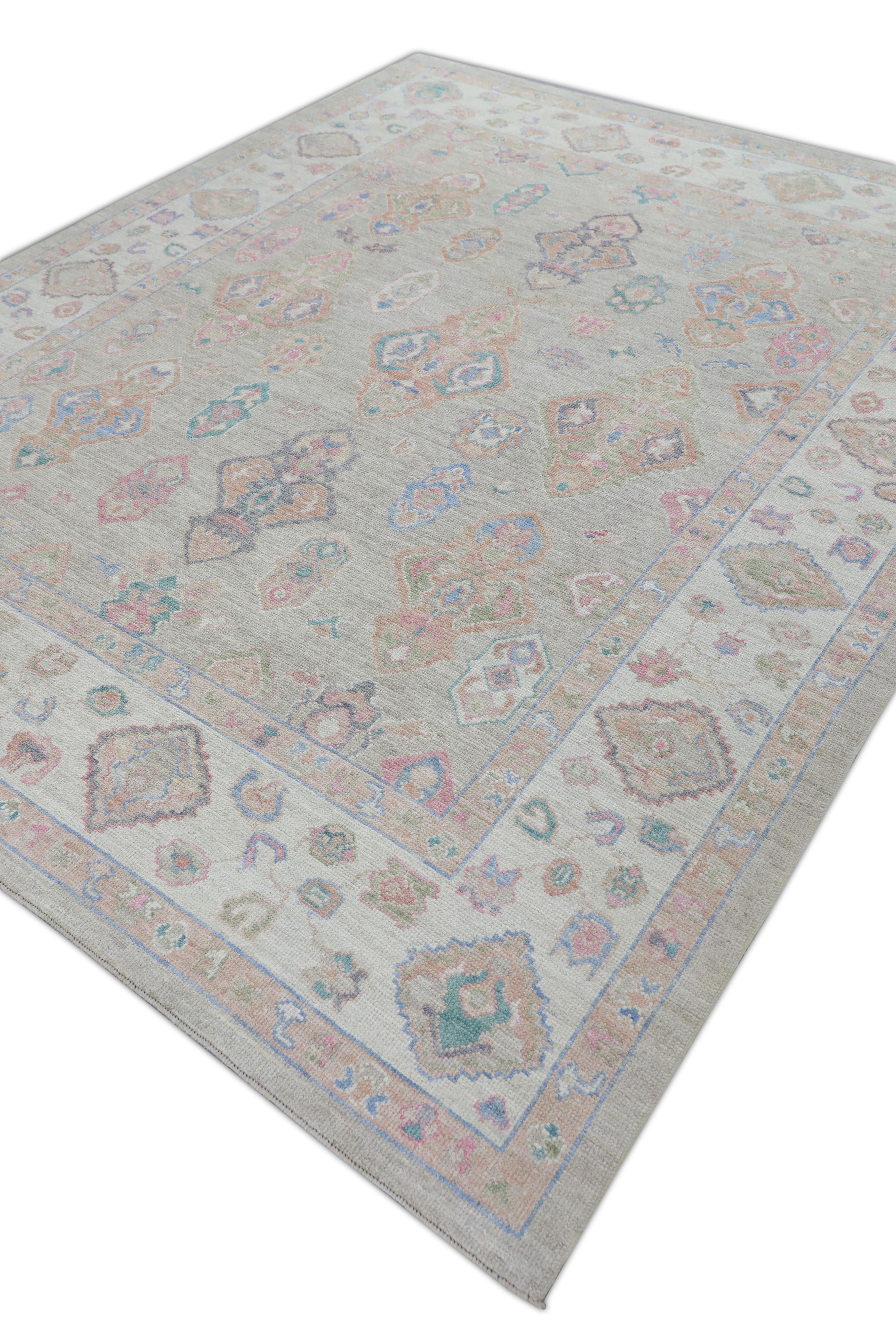 Oushak-Teppich Orientalischer handgeknüpfter türkischer Oushak 8'4