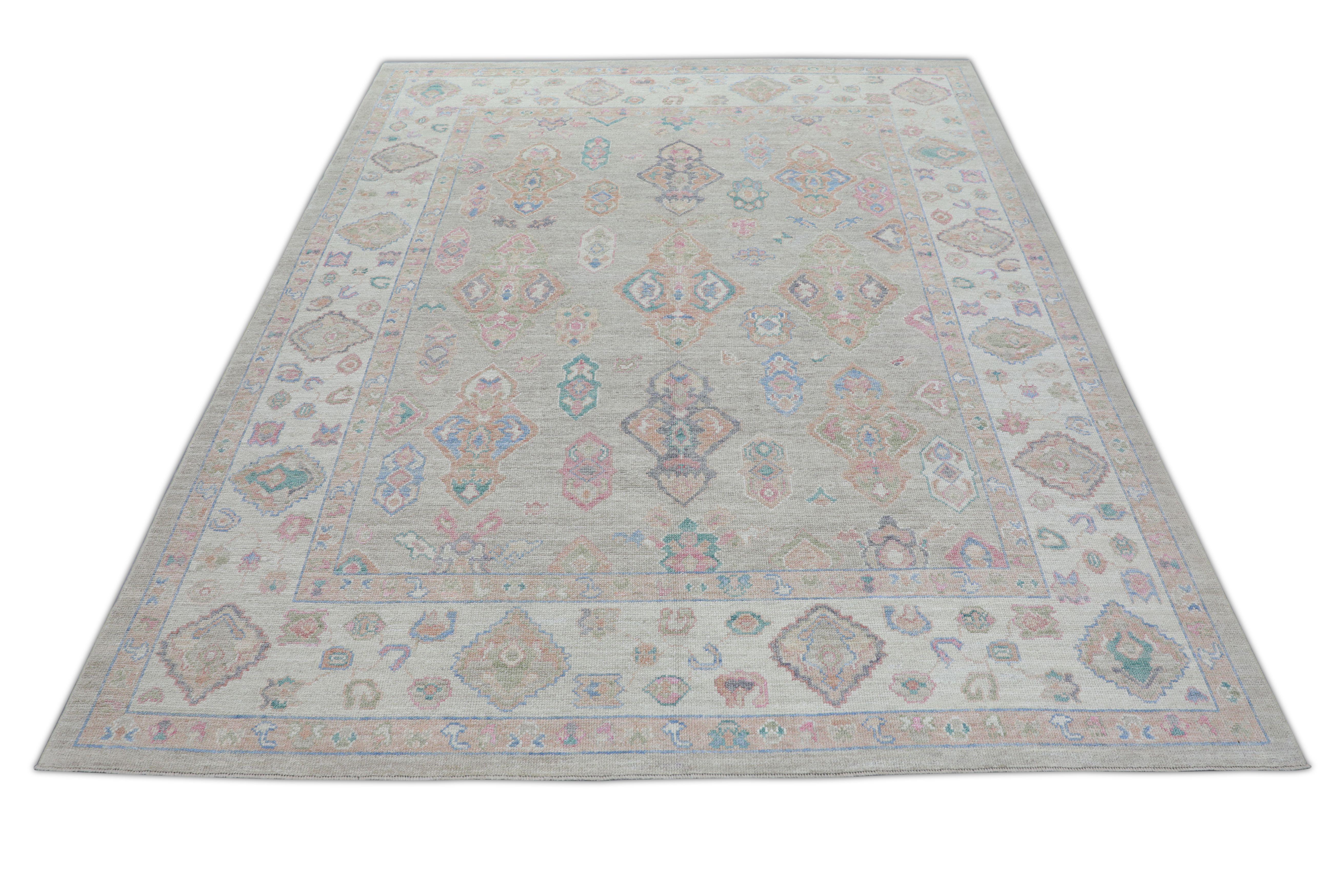 Oushak-Teppich Orientalischer handgeknüpfter türkischer Oushak 8'4