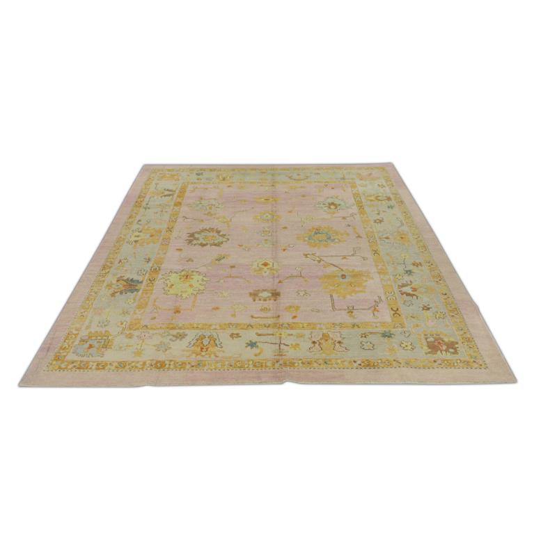 Oushak Rug Oriental Hand Knotted Turkish Oushak 8'5