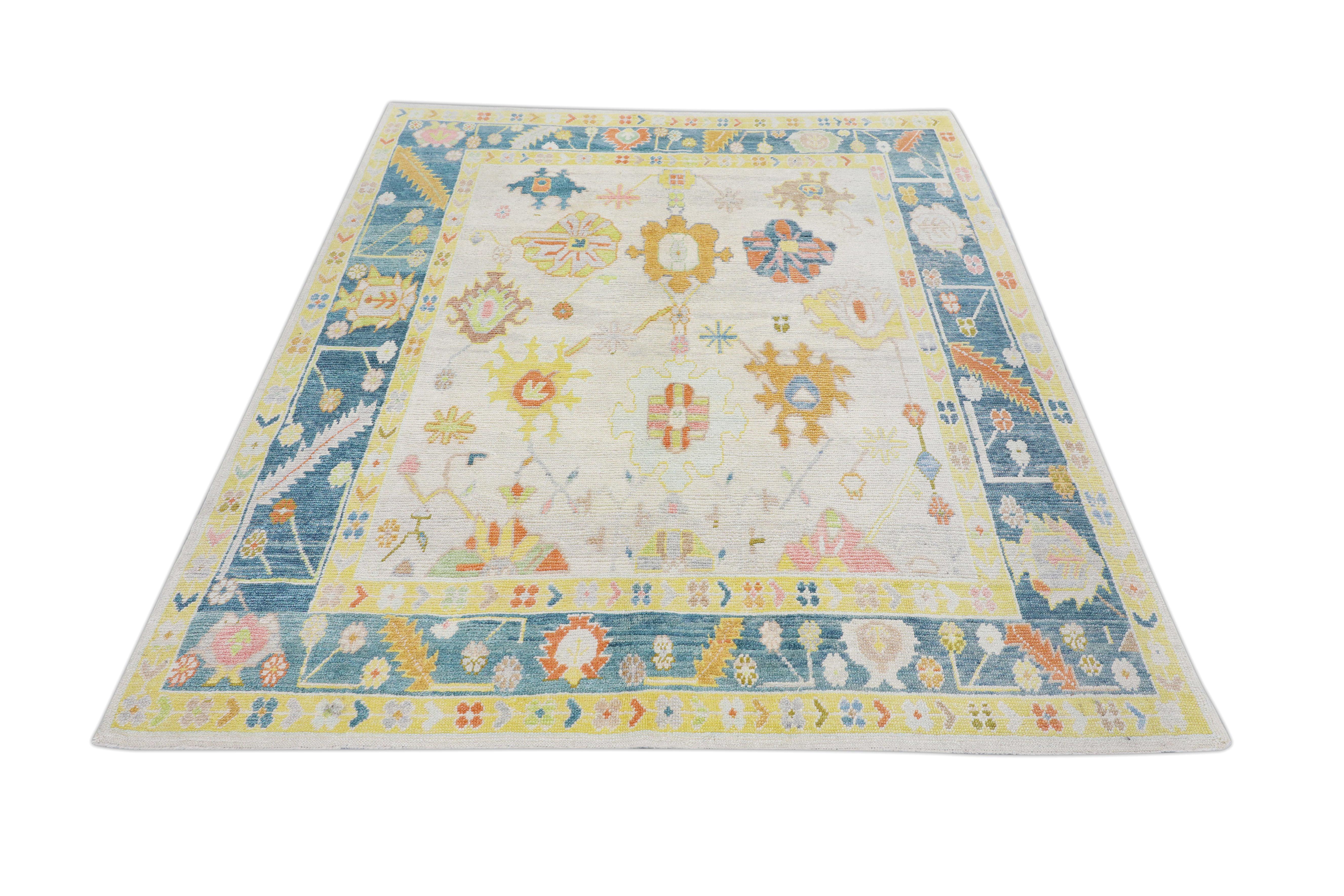 Oushak-Teppich Orientalischer handgeknüpfter türkischer Oushak 8'6