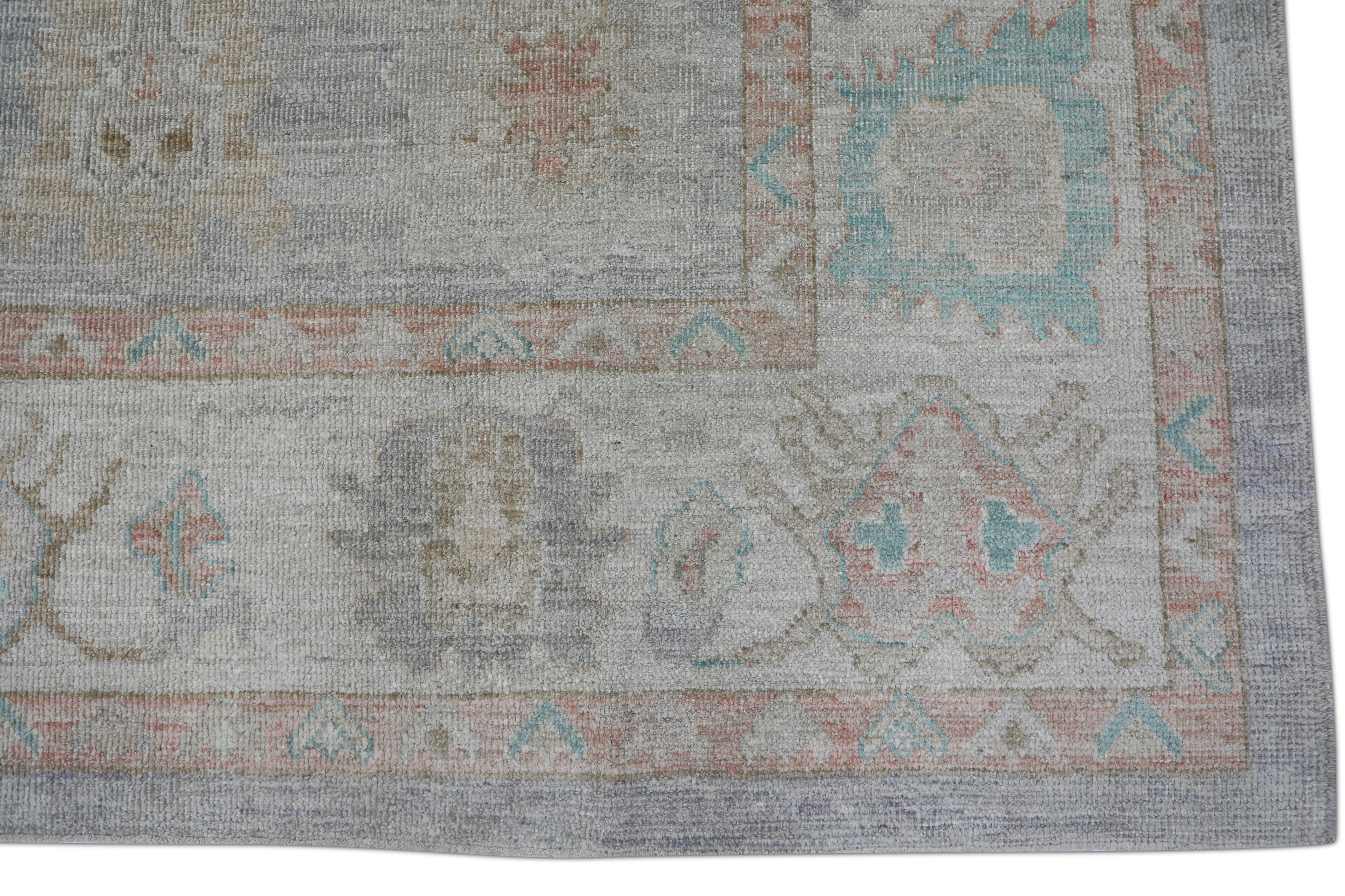 Oushak Rug Oriental Hand Knotted Turkish Oushak 8'6
