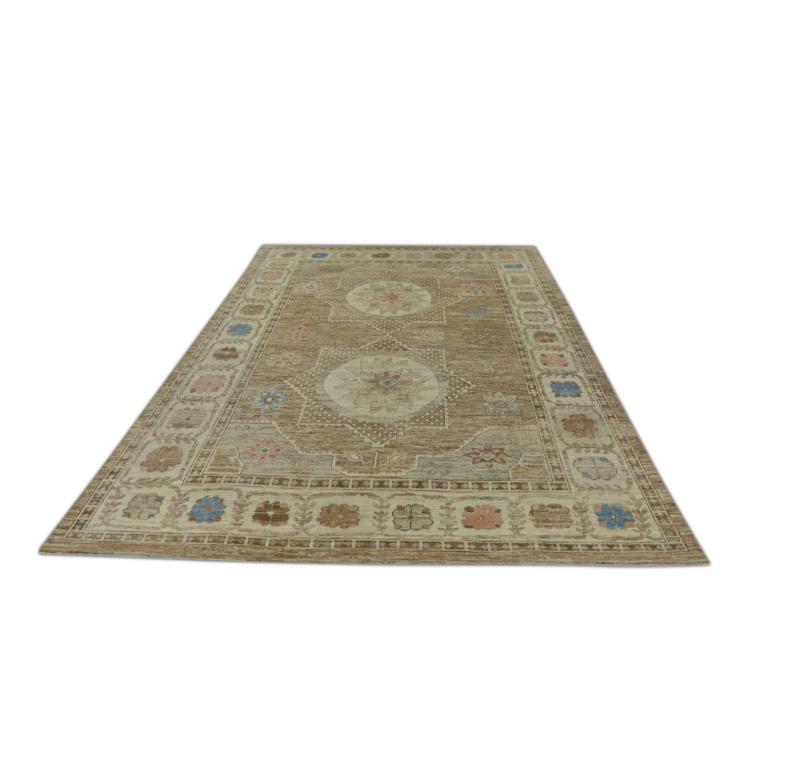 Oushak Rug Oriental Hand Knotted Turkish Oushak 8'9