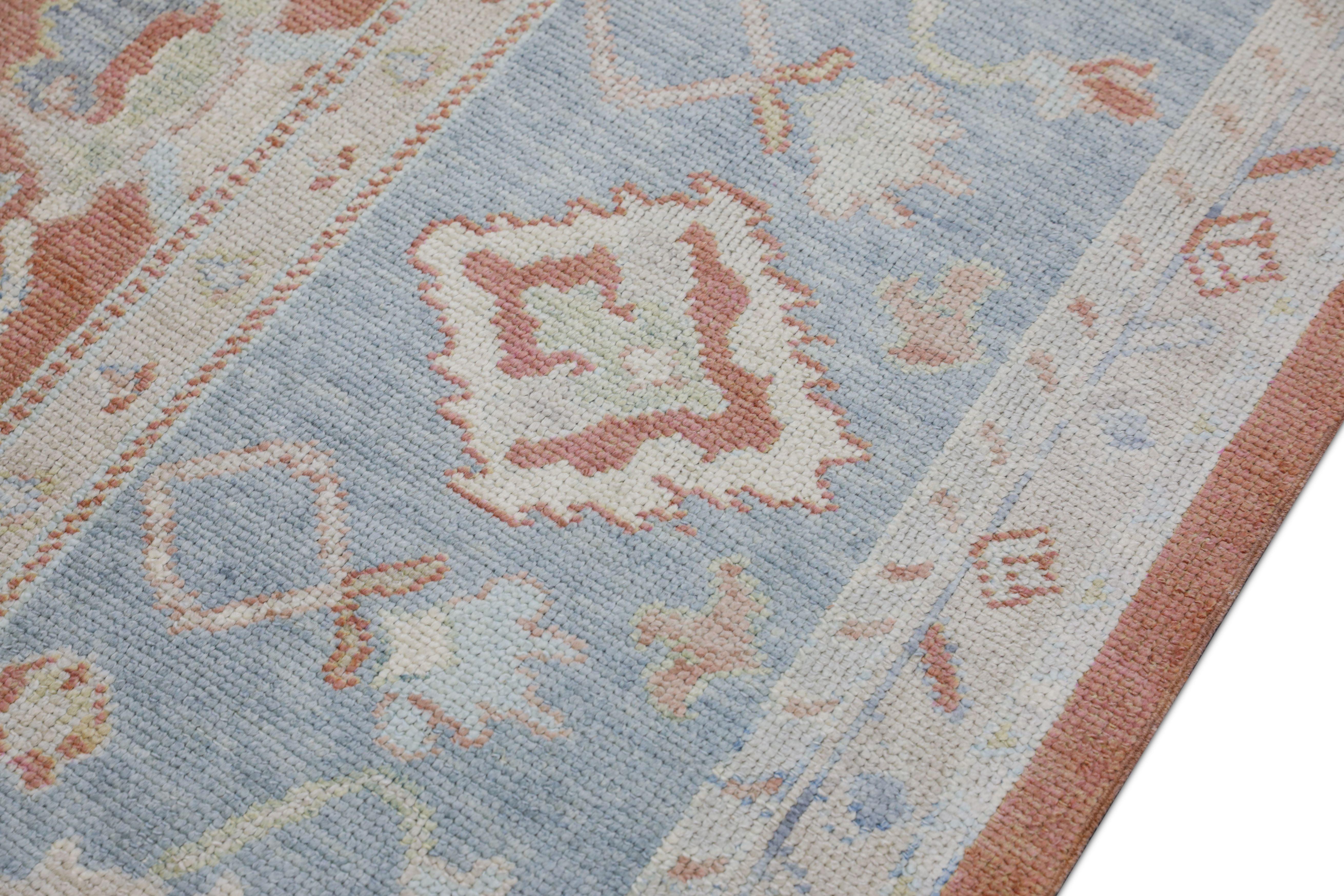 Oushak Rug Oriental Hand Knotted Turkish Oushak 8'9