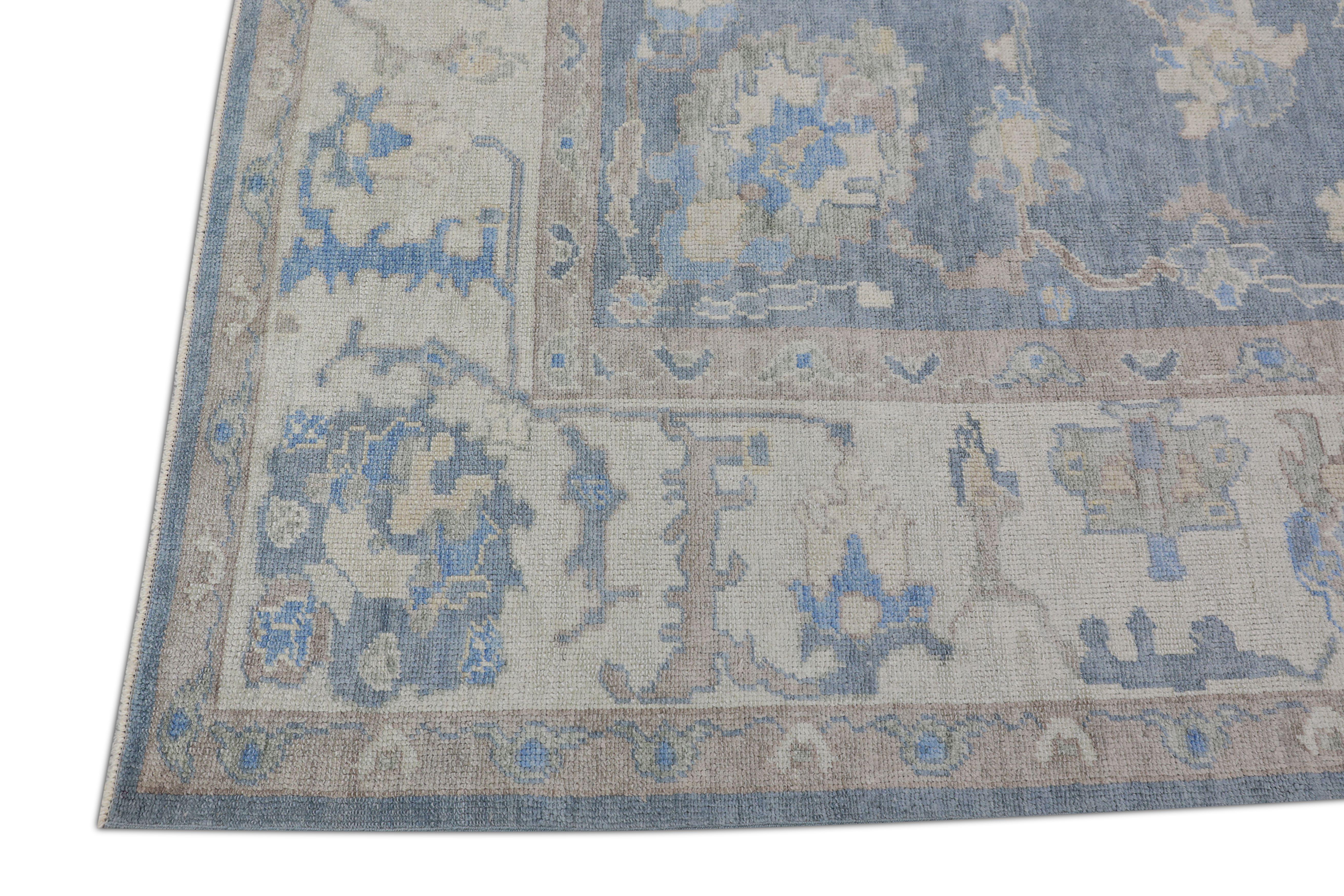 Oushak Rug Oriental Hand Knotted Turkish Oushak 9' x 11'8