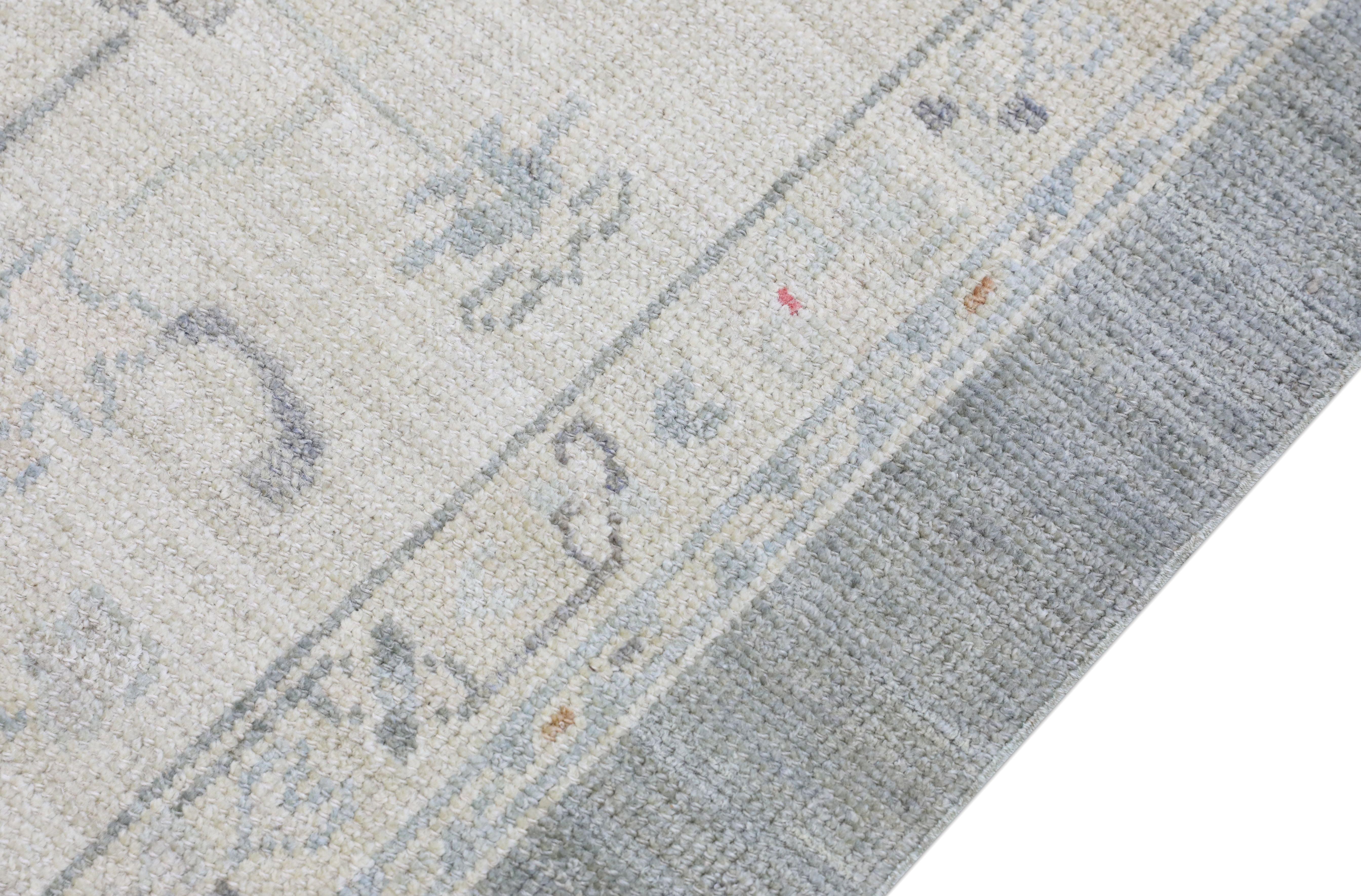 Turc Tapis oriental noué à la main turc Oushak 9' x 12'10