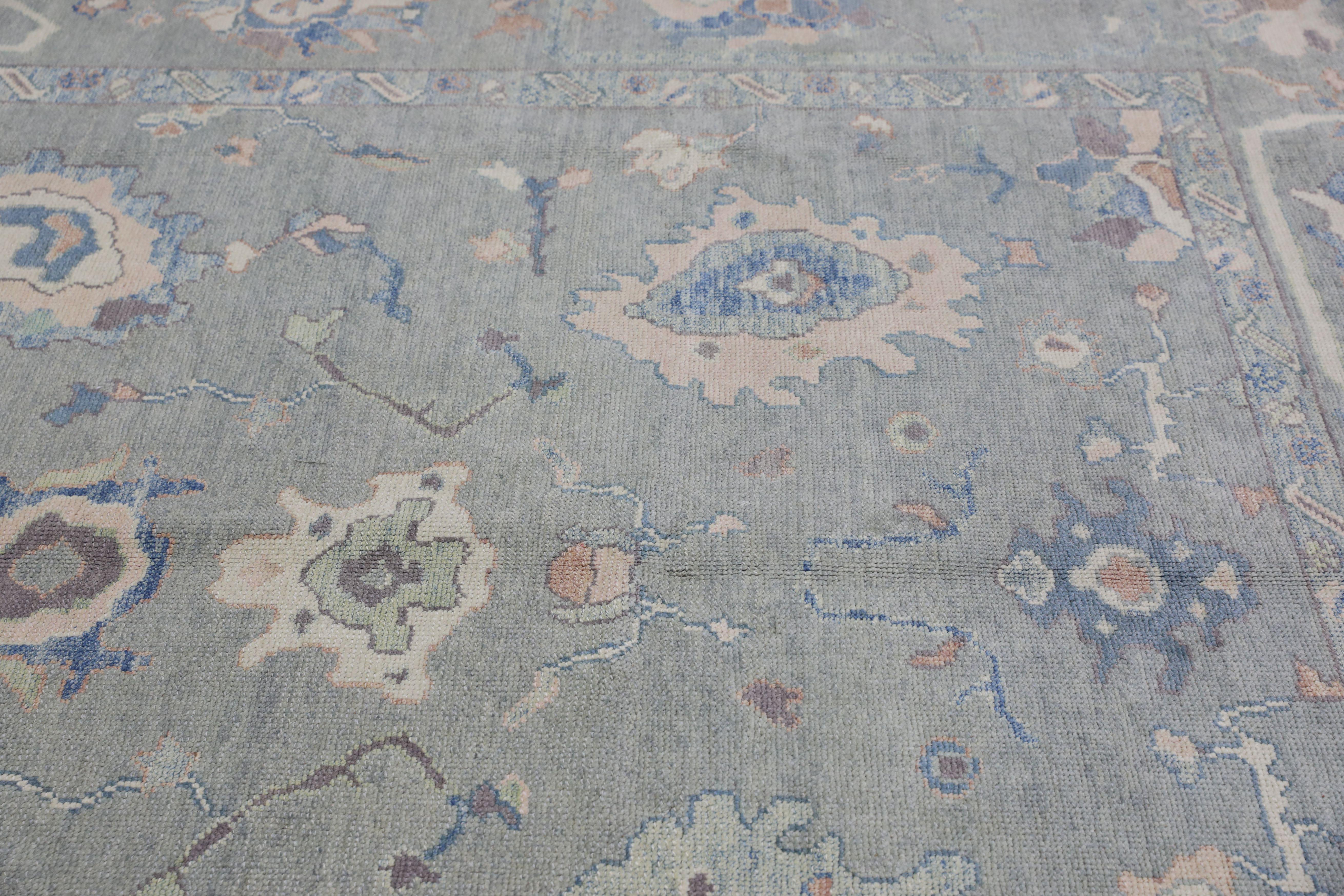Oushak-Teppich Orientalischer handgeknüpfter türkischer Oushak 9' x 12'6