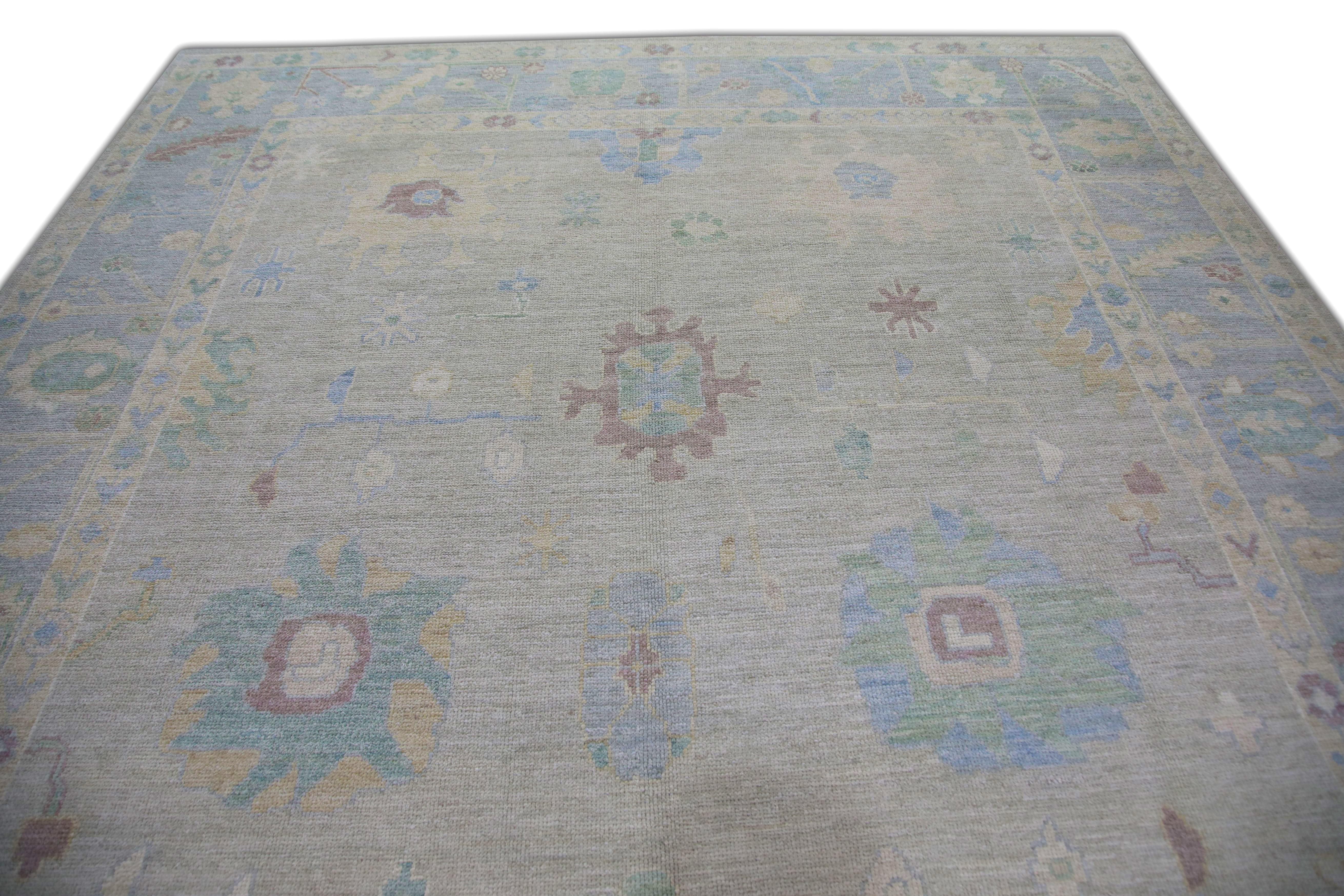 Oushak-Teppich Orientalischer handgeknüpfter türkischer Oushak 9' x 12'8