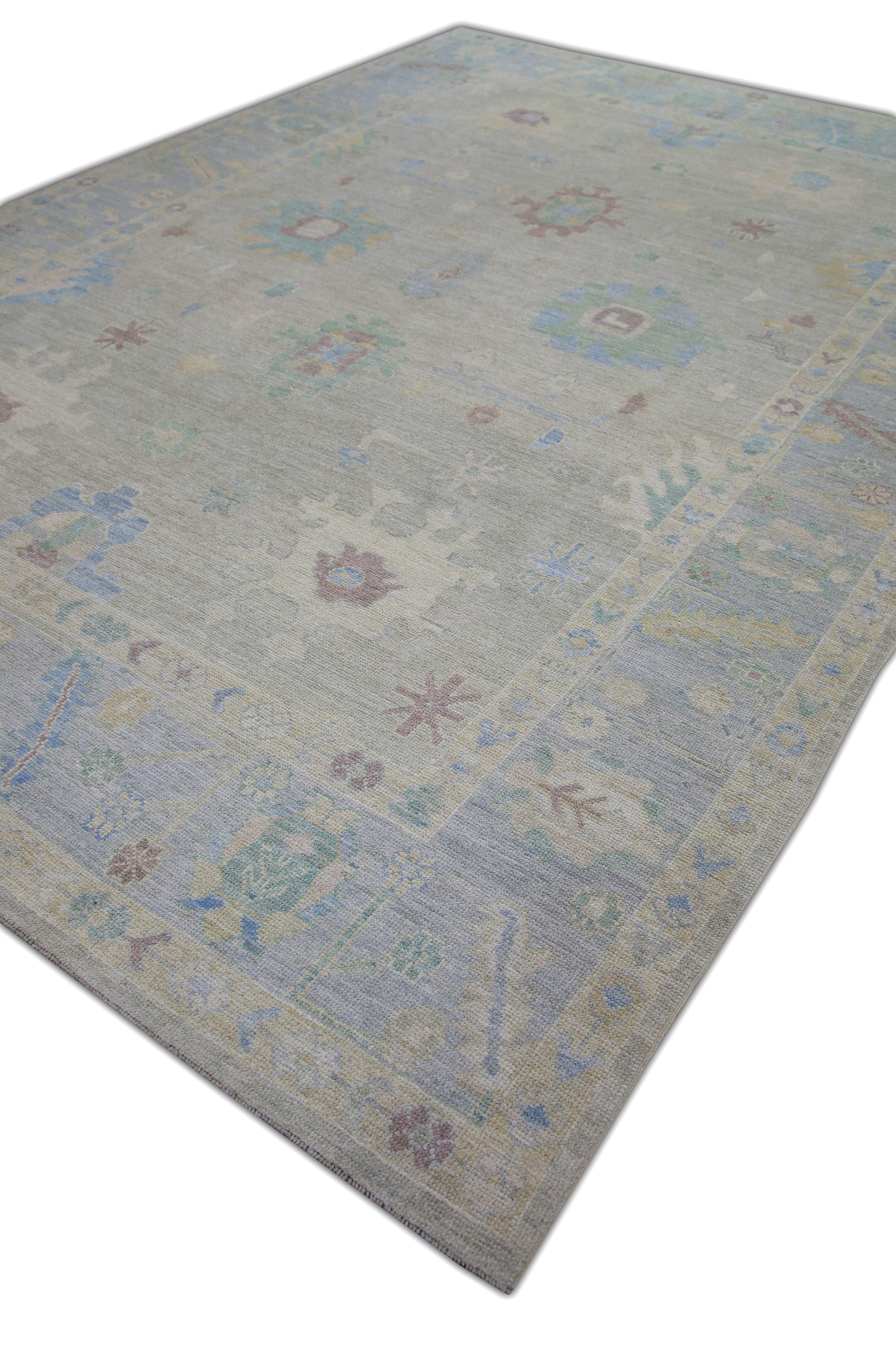 Oushak-Teppich Orientalischer handgeknüpfter türkischer Oushak 9' x 12'8