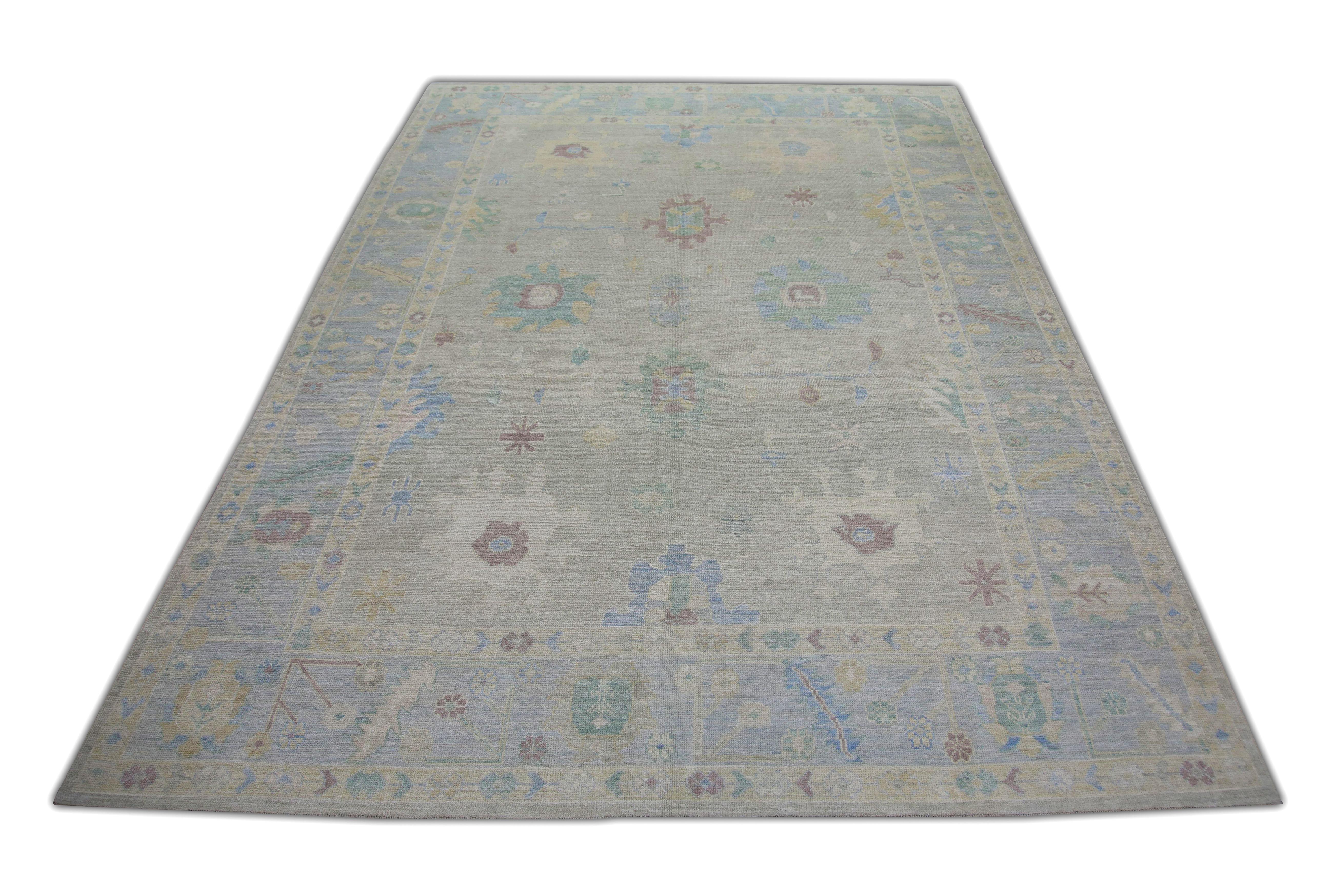 Oushak-Teppich Orientalischer handgeknüpfter türkischer Oushak 9' x 12'8