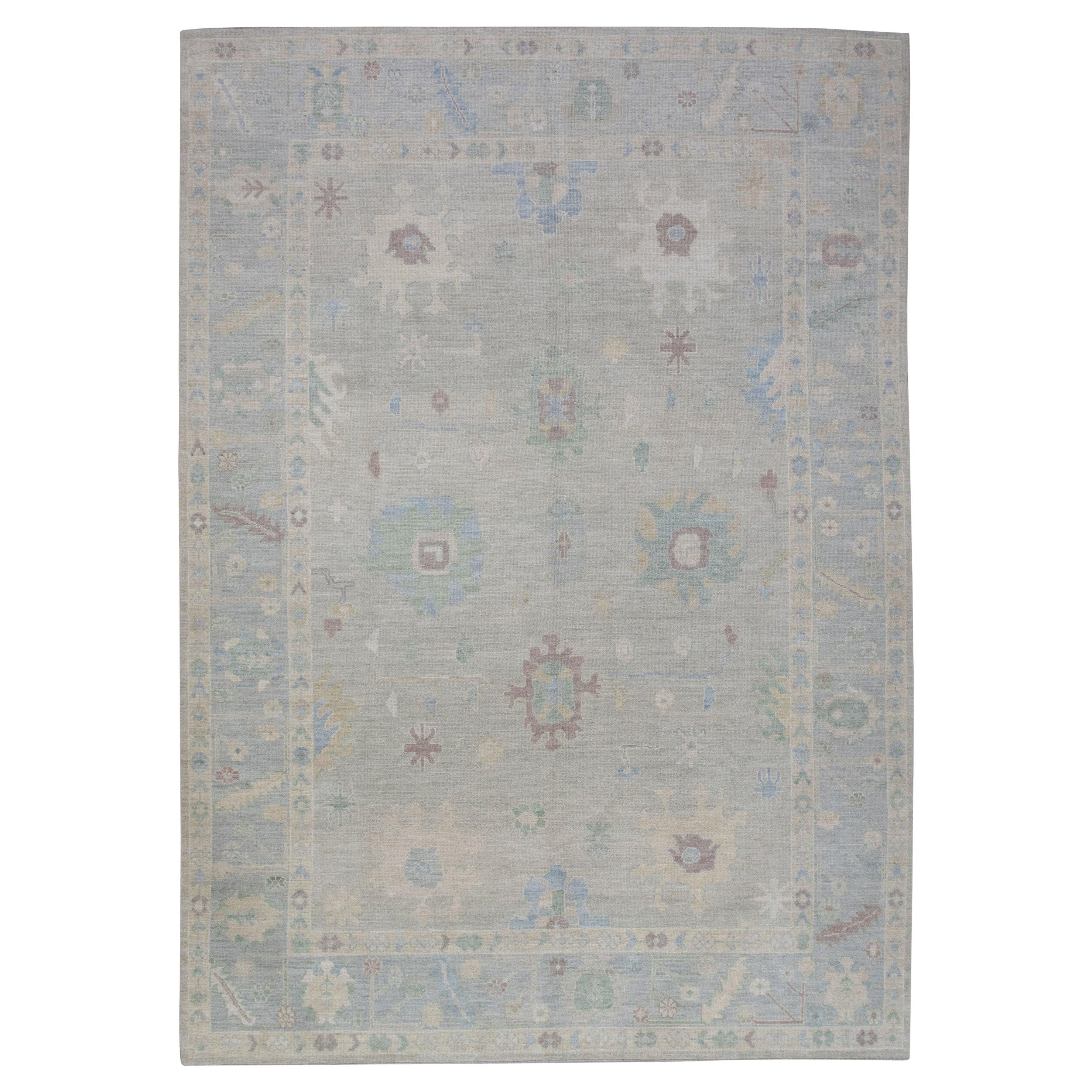 Oushak-Teppich Orientalischer handgeknüpfter türkischer Oushak 9' x 12'8" #5243