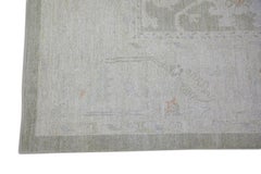 Oushak Rug Oriental Hand Knotted Turkish Oushak 9'1" x 12' #5316