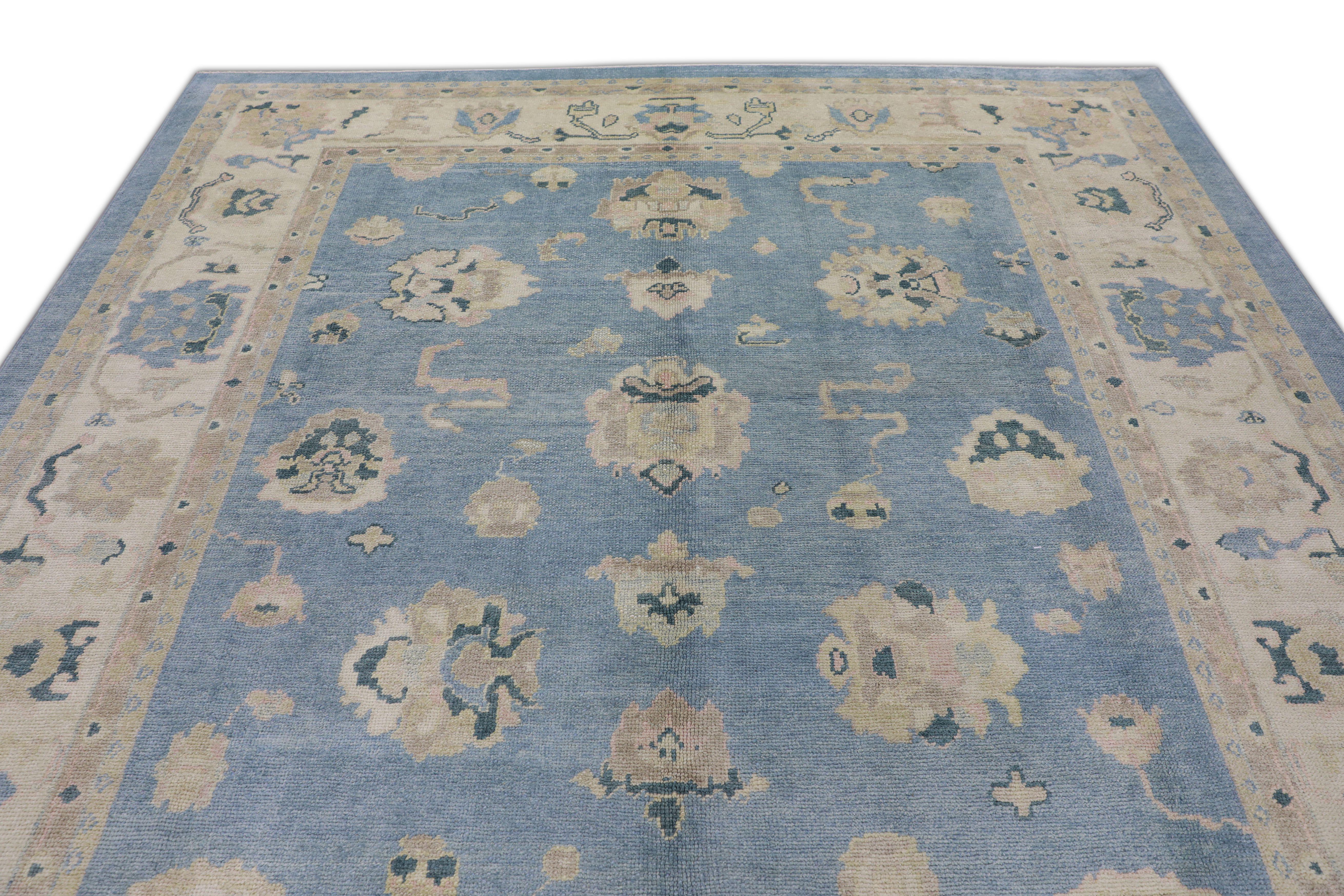 Oushak-Teppich Orientalischer handgeknüpfter türkischer Oushak 9'1