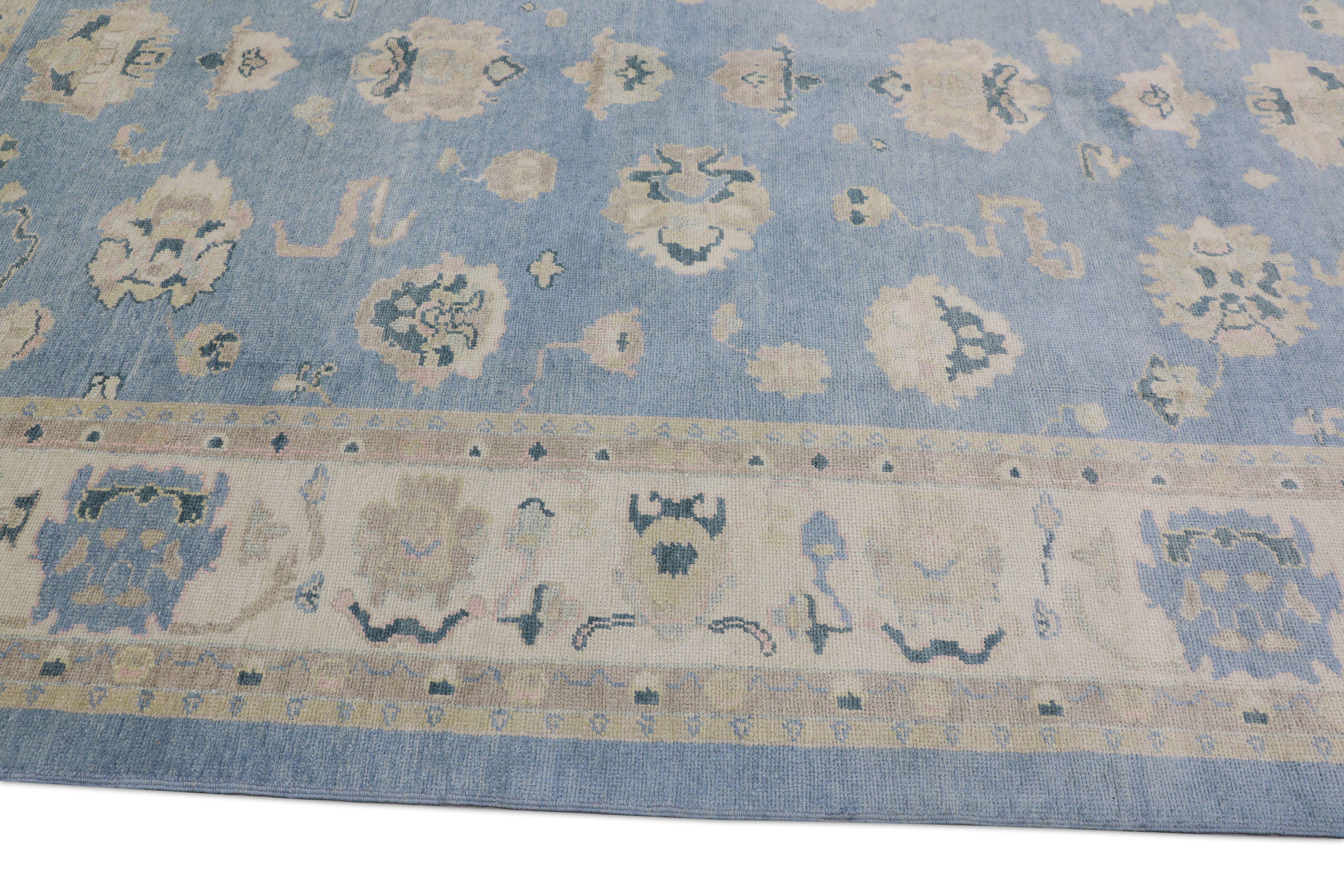 Oushak-Teppich Orientalischer handgeknüpfter türkischer Oushak 9'1
