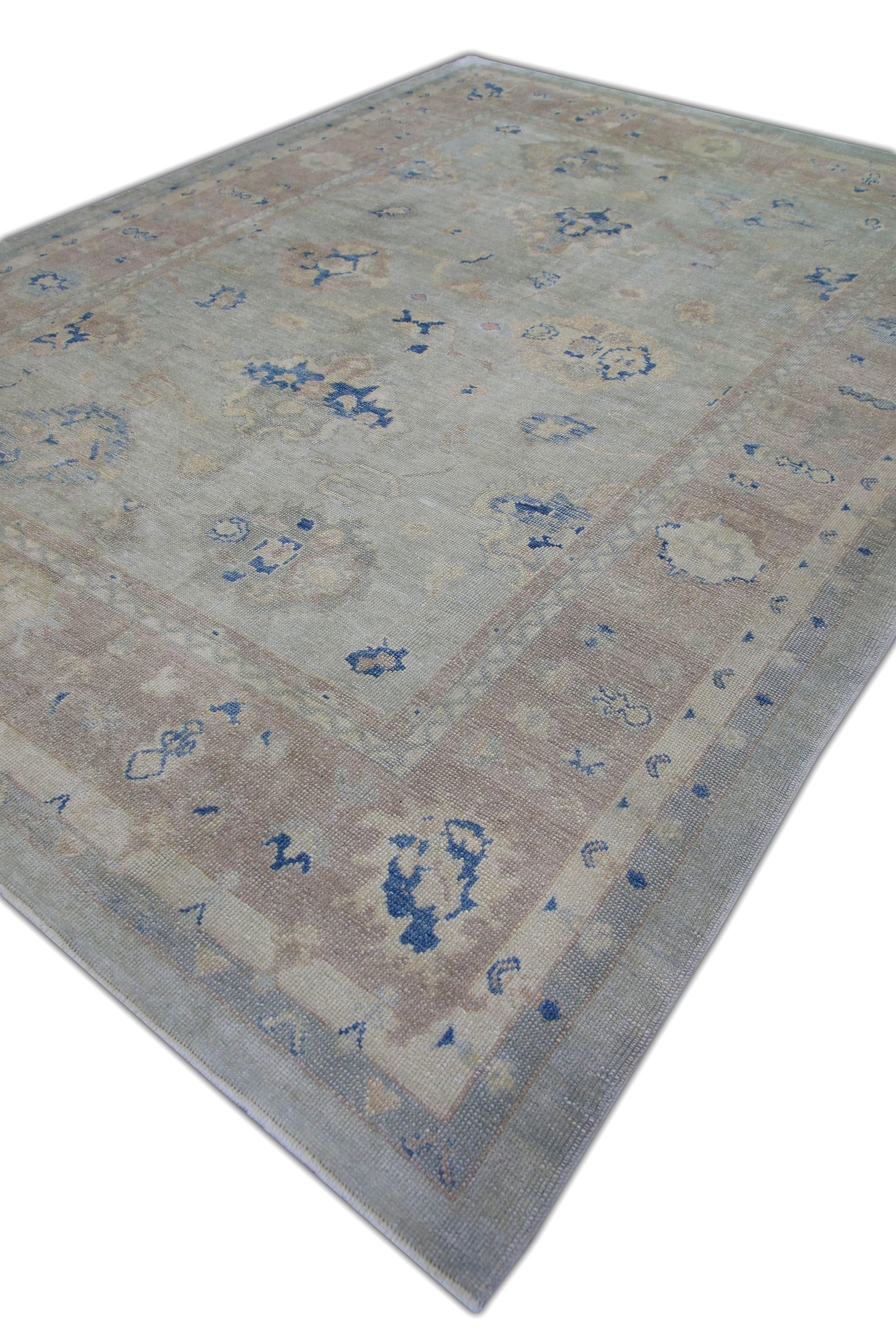 Oushak-Teppich Orientalischer handgeknüpfter türkischer Oushak 9'1