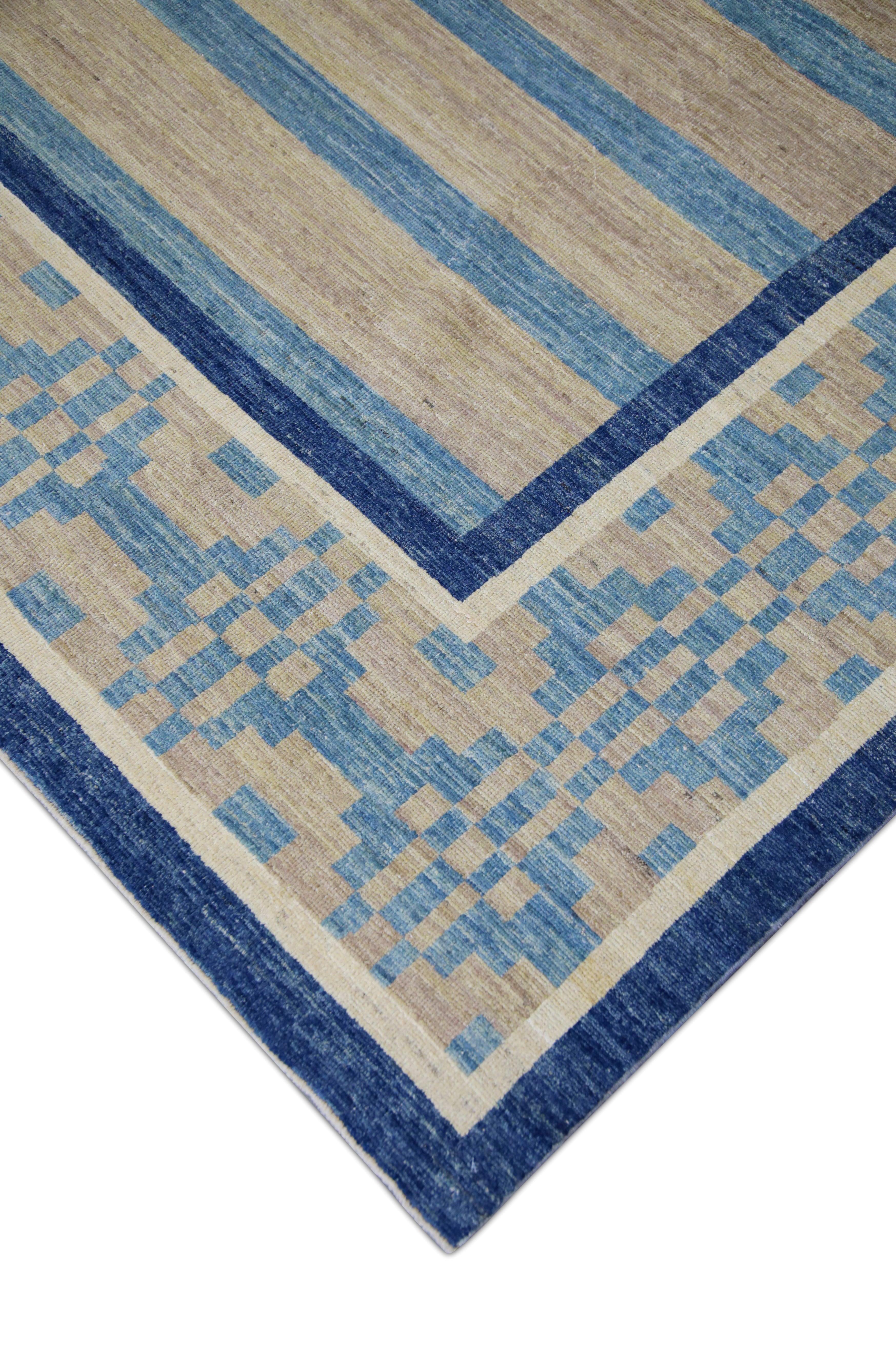 Oushak Rug Oriental Hand Knotted Turkish Oushak 9'10