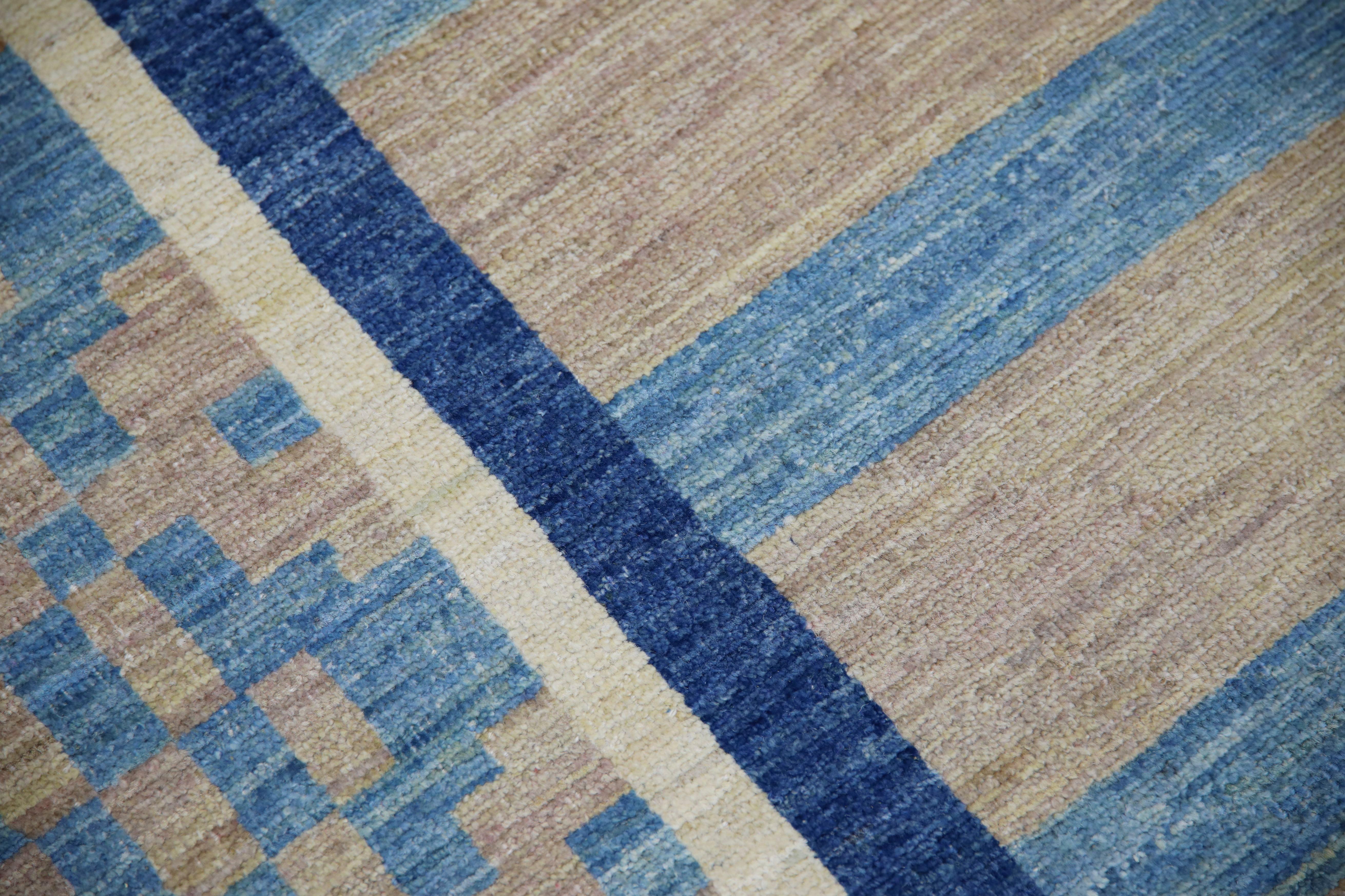 Hand-Knotted Oushak Rug Oriental Hand Knotted Turkish Oushak 9'10