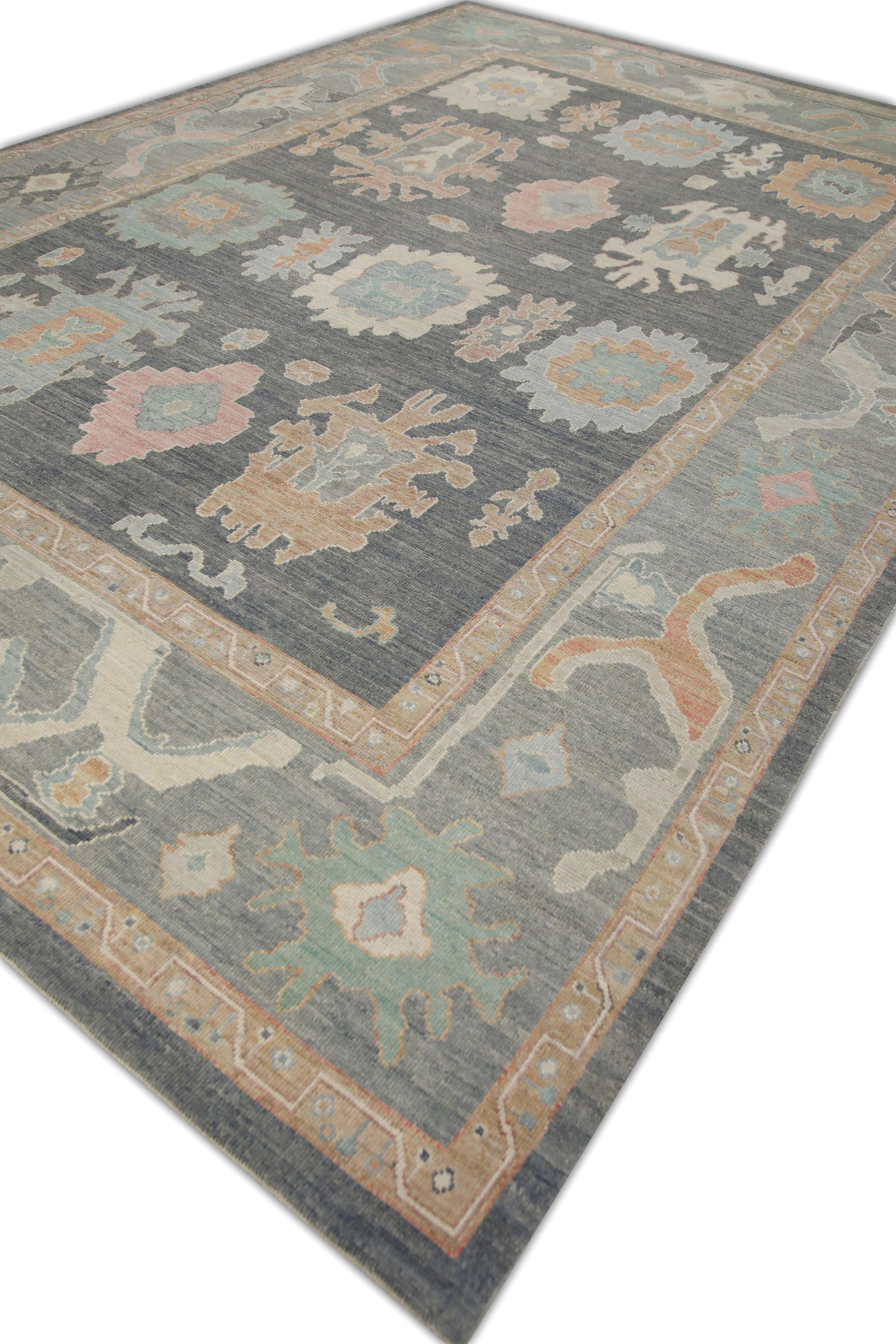 Oushak-Teppich Orientalischer handgeknüpfter türkischer Oushak 9'11