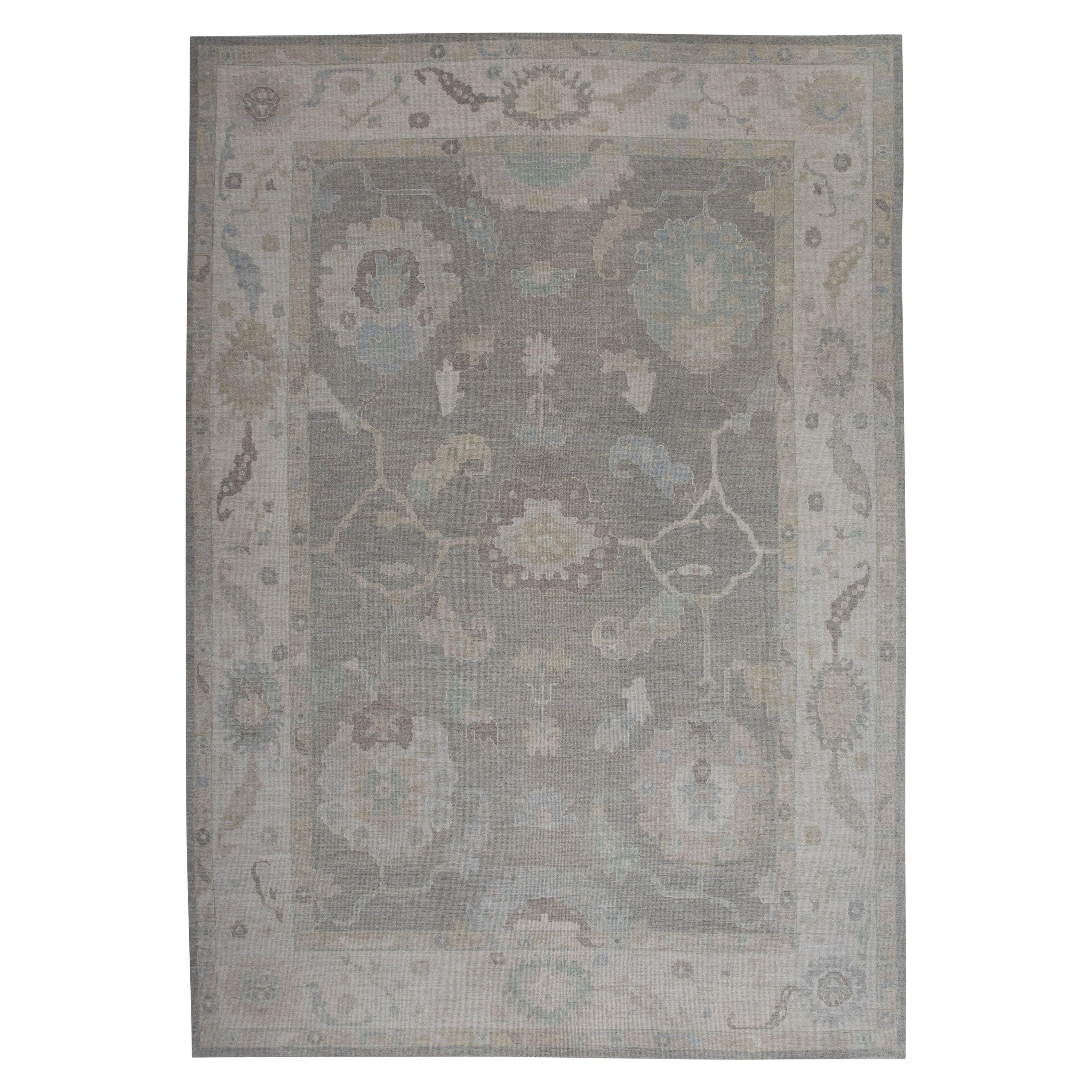 Oushak-Teppich Orientalischer handgeknüpfter türkischer Oushak 9'11" x 14'4" #11327