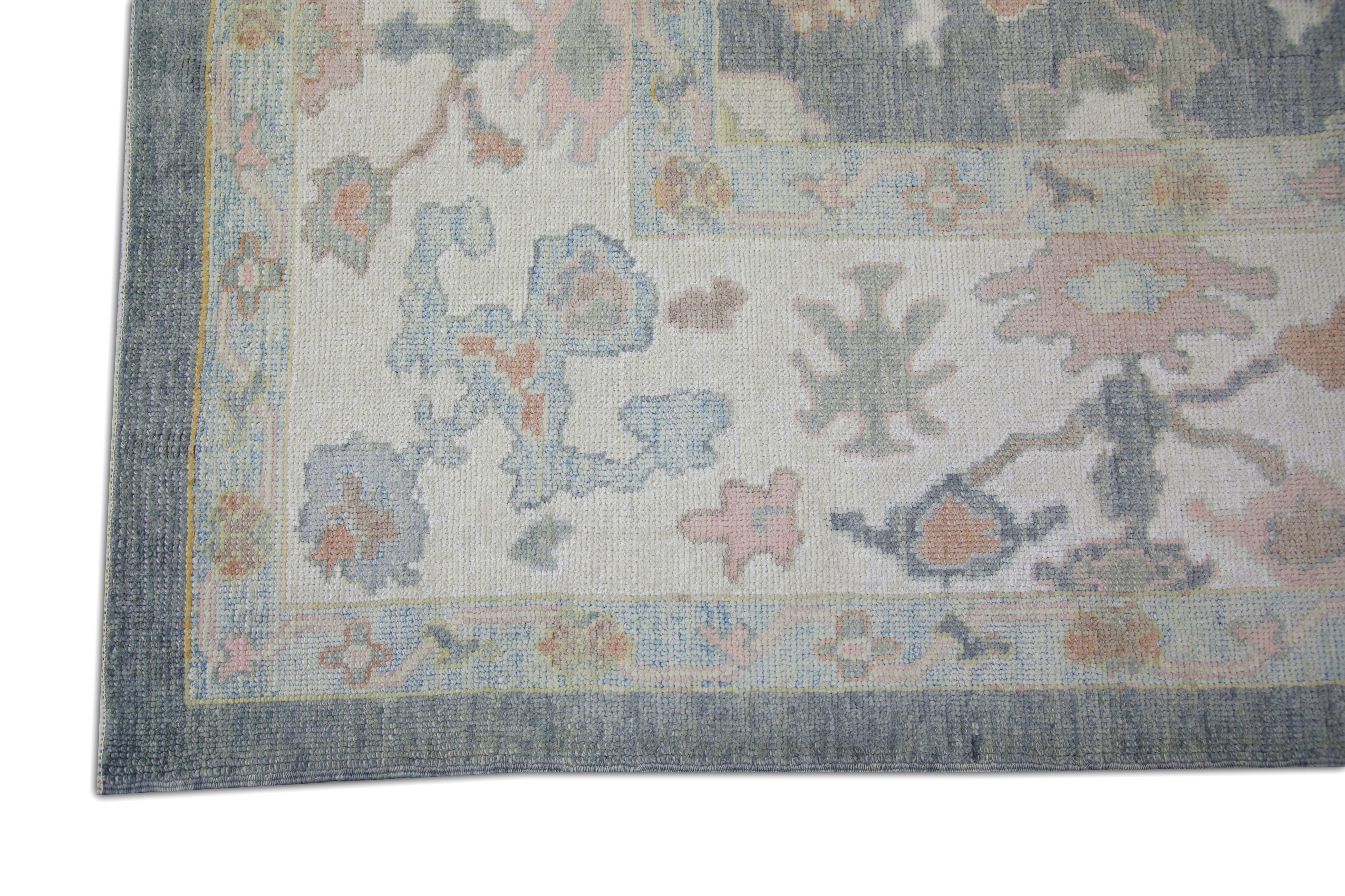 Oushak Rug Oriental Hand Knots Rugs Turkish Oushak 9'2