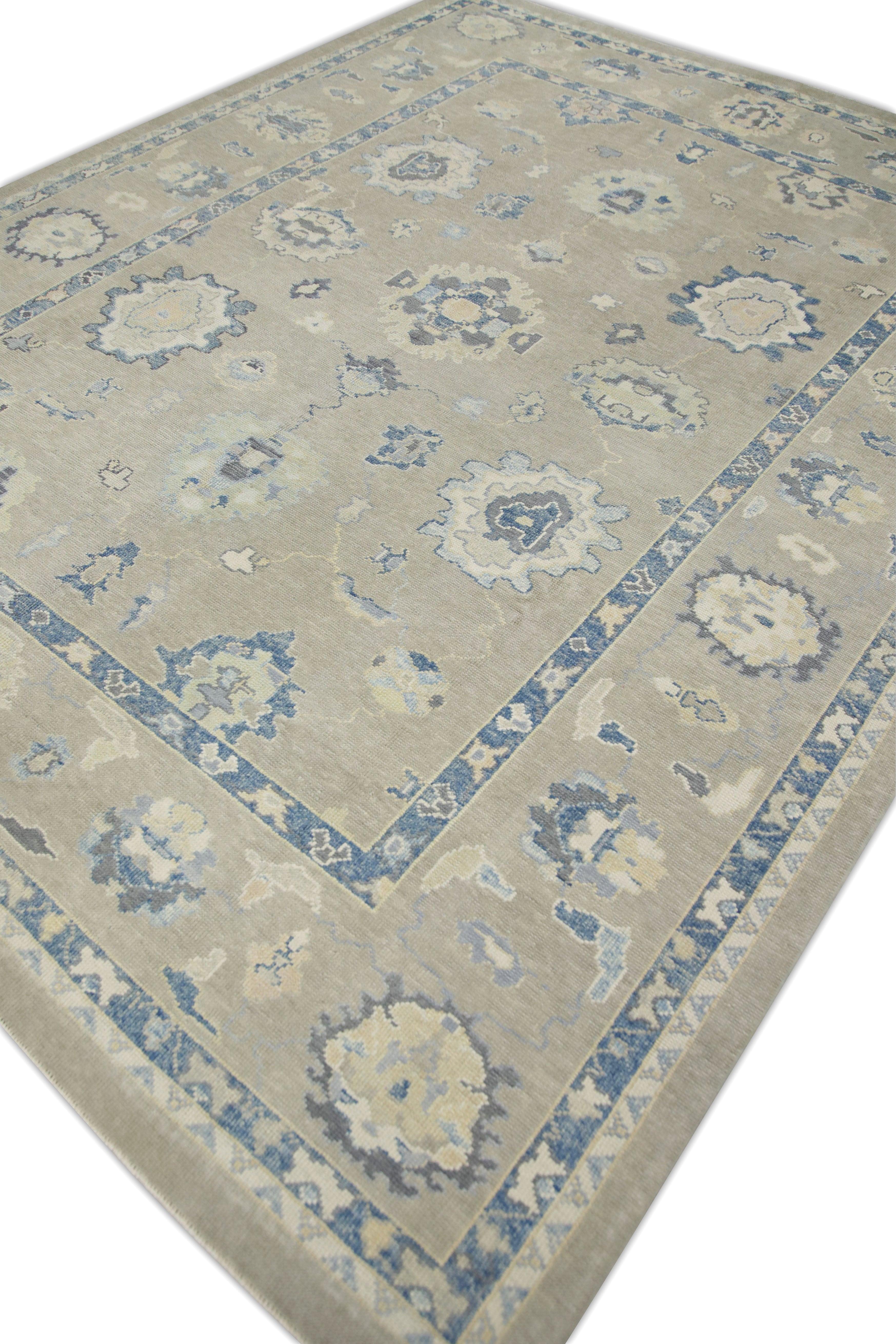 Oushak-Teppich Orientalischer handgeknüpfter türkischer Oushak 9'2
