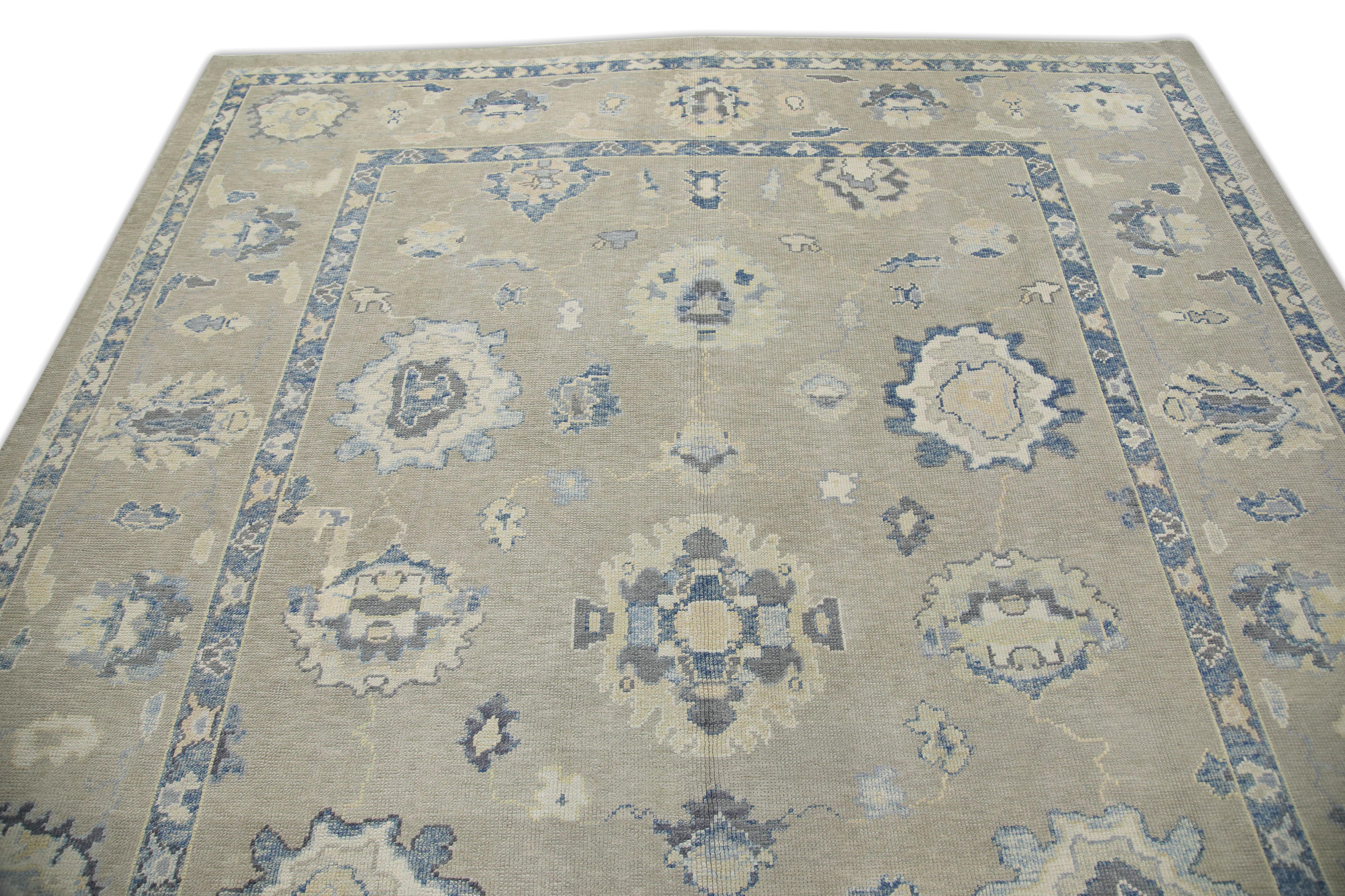 Oushak-Teppich Orientalischer handgeknüpfter türkischer Oushak 9'2
