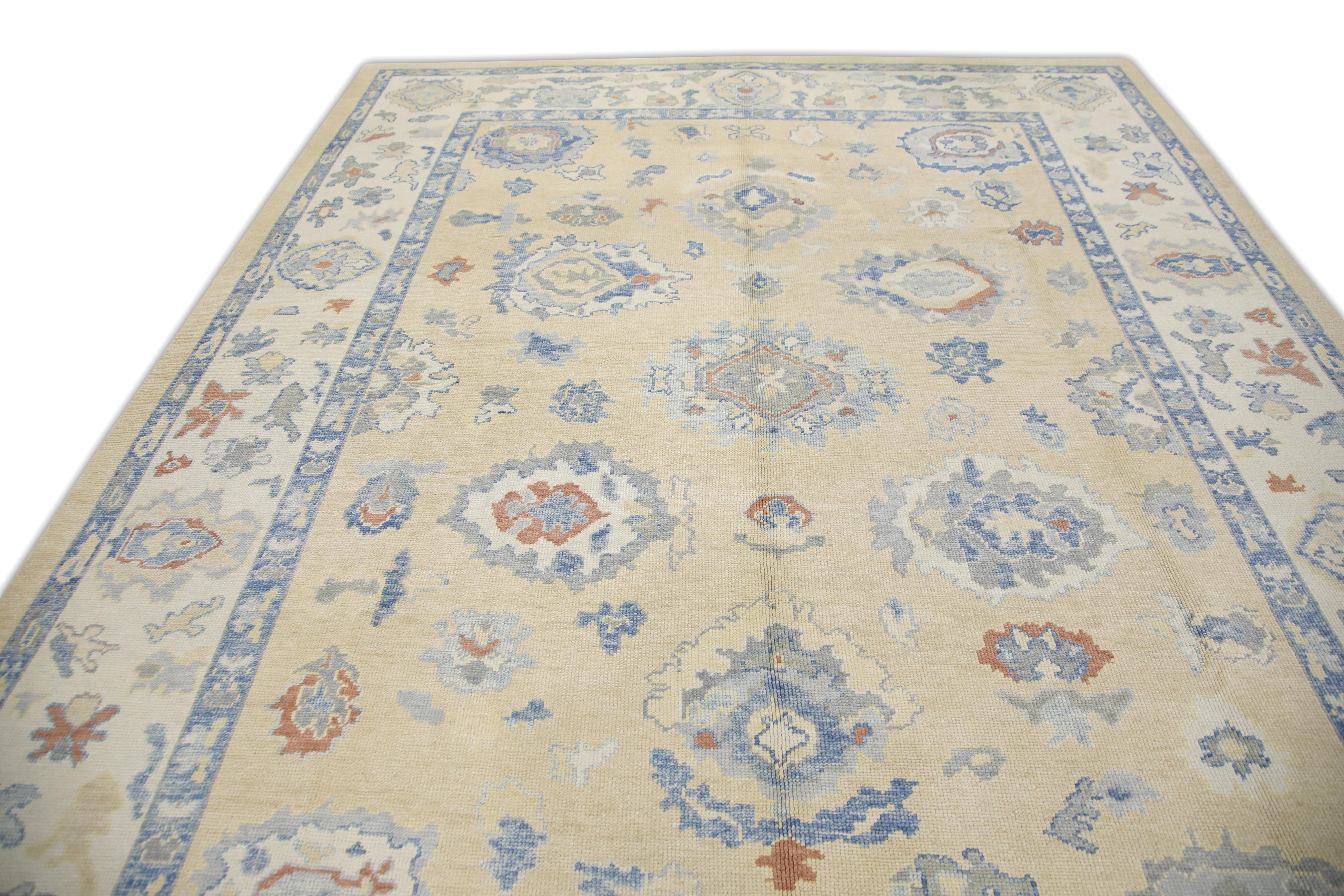 Oushak-Teppich Orientalischer handgeknüpfter türkischer Oushak 9'2