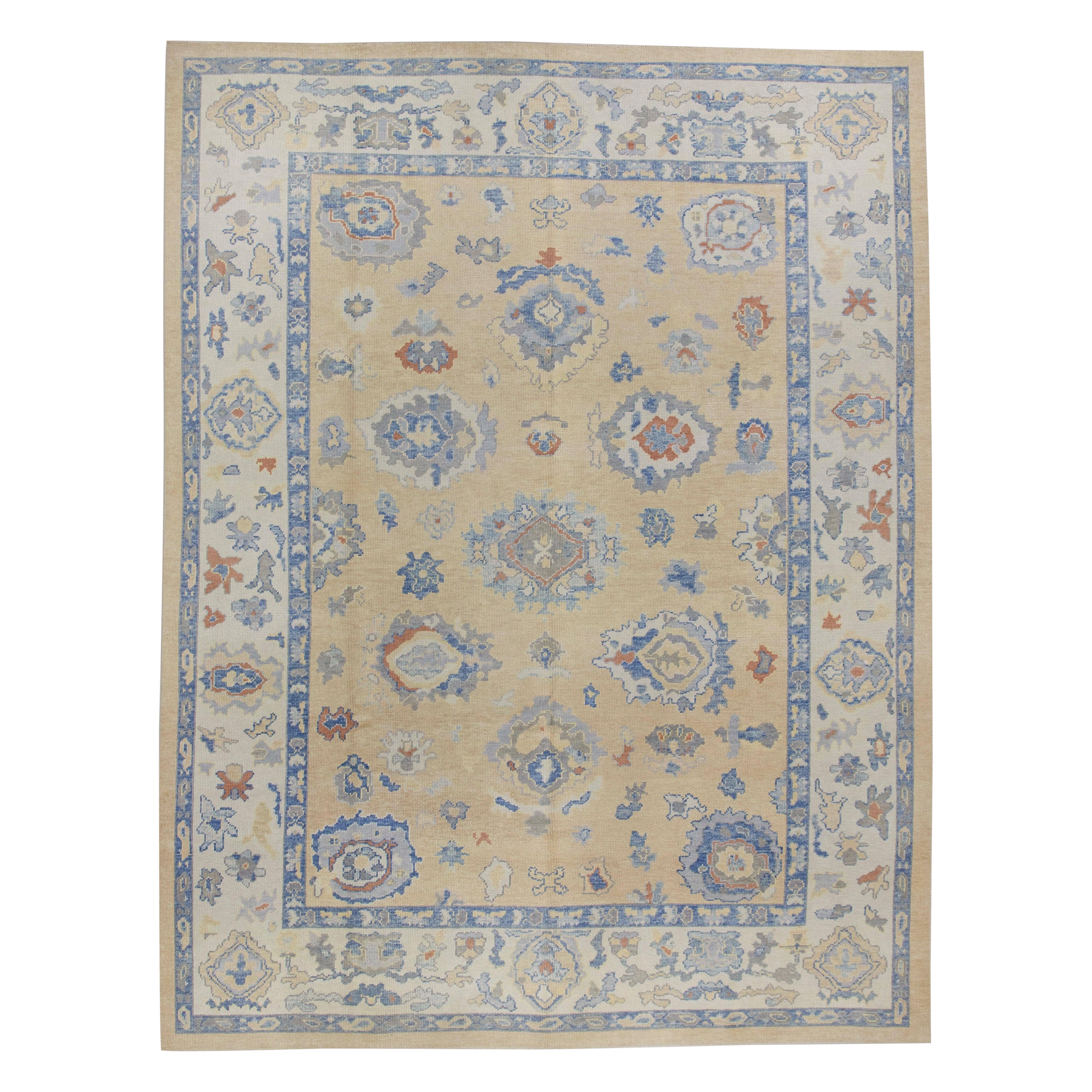 Oushak-Teppich Orientalischer handgeknüpfter türkischer Oushak 9'2" x 11'9" #7255