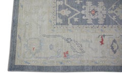 Oushak Rug Oriental Hand Knotted Turkish Oushak 9'2" x 12' #5341