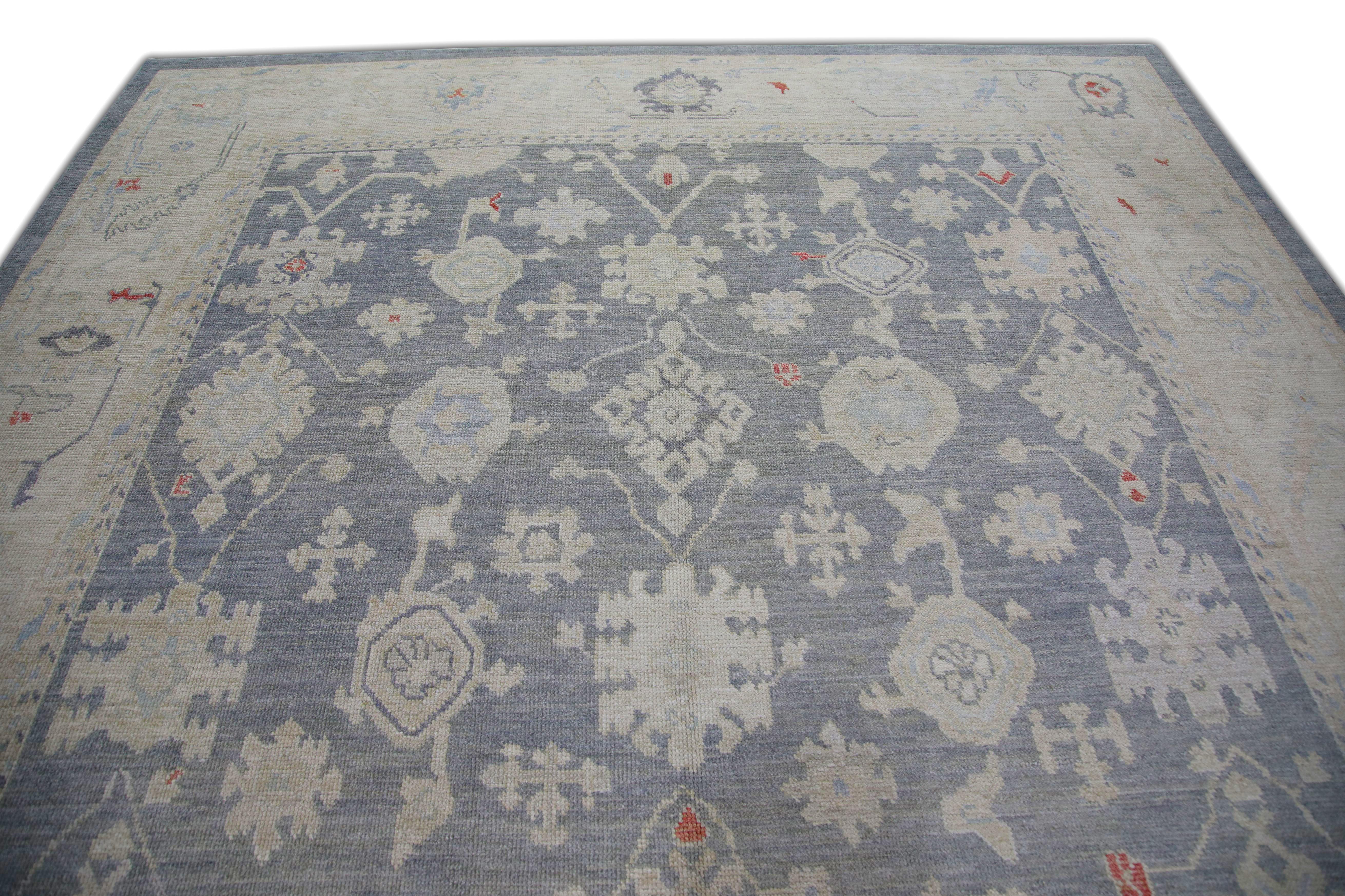 Oushak-Teppich Orientalischer handgeknüpfter türkischer Oushak 9'2