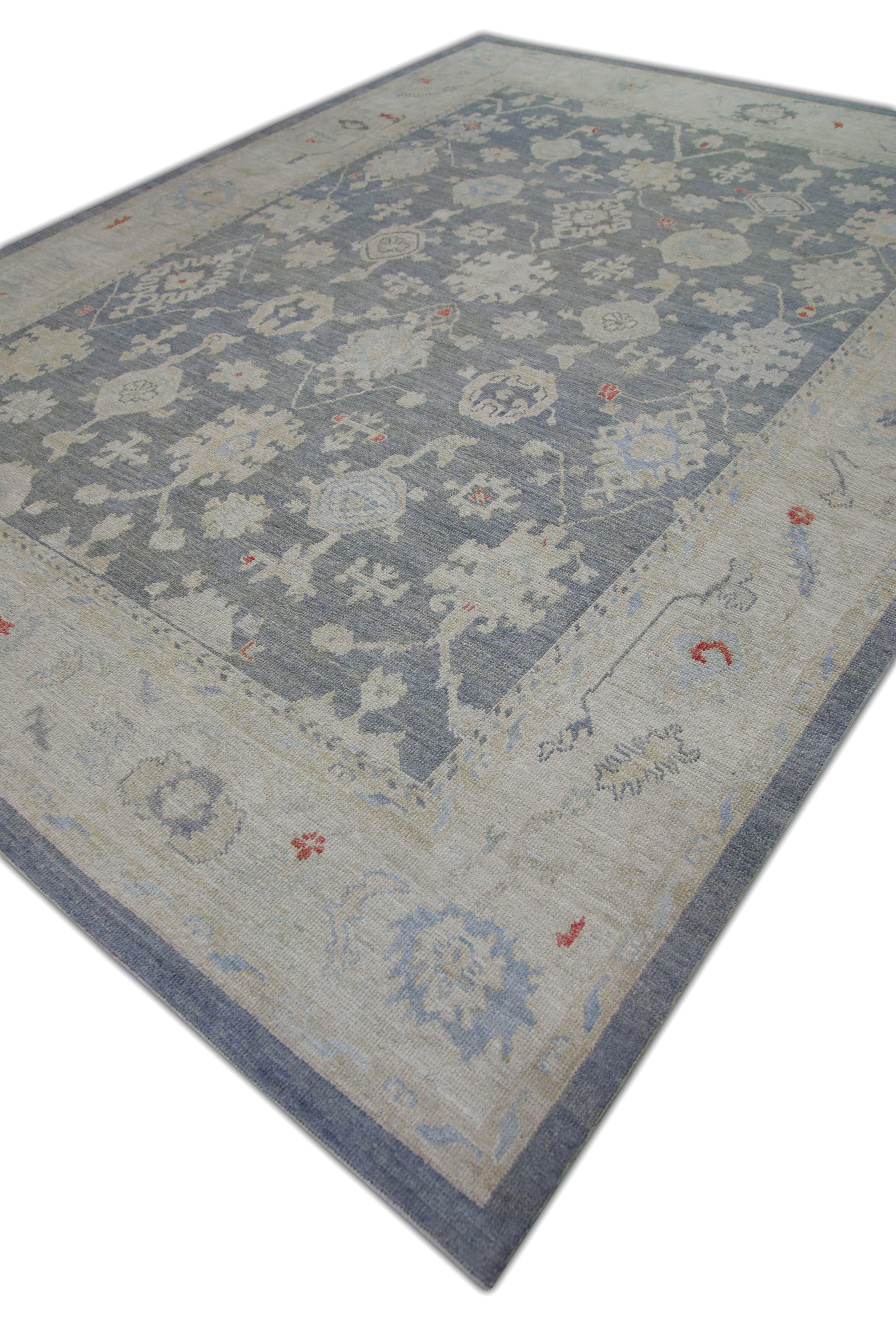 Oushak-Teppich Orientalischer handgeknüpfter türkischer Oushak 9'2