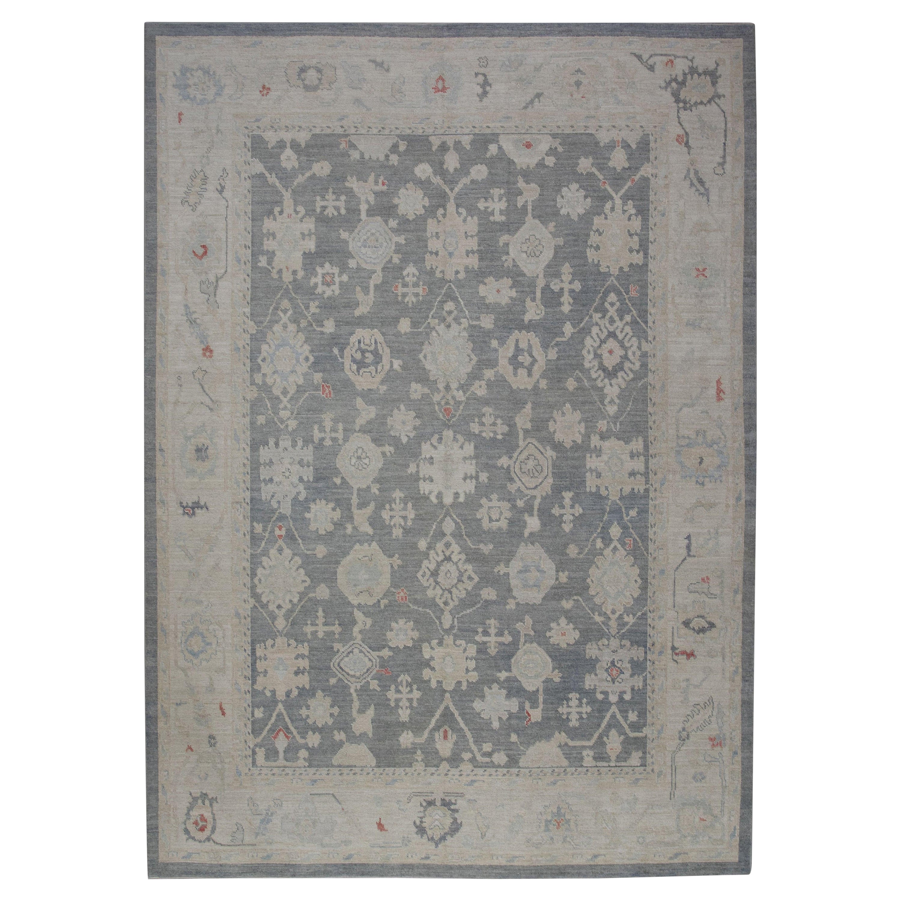 Oushak-Teppich Orientalischer handgeknüpfter türkischer Oushak 9'2" x 12' #5341