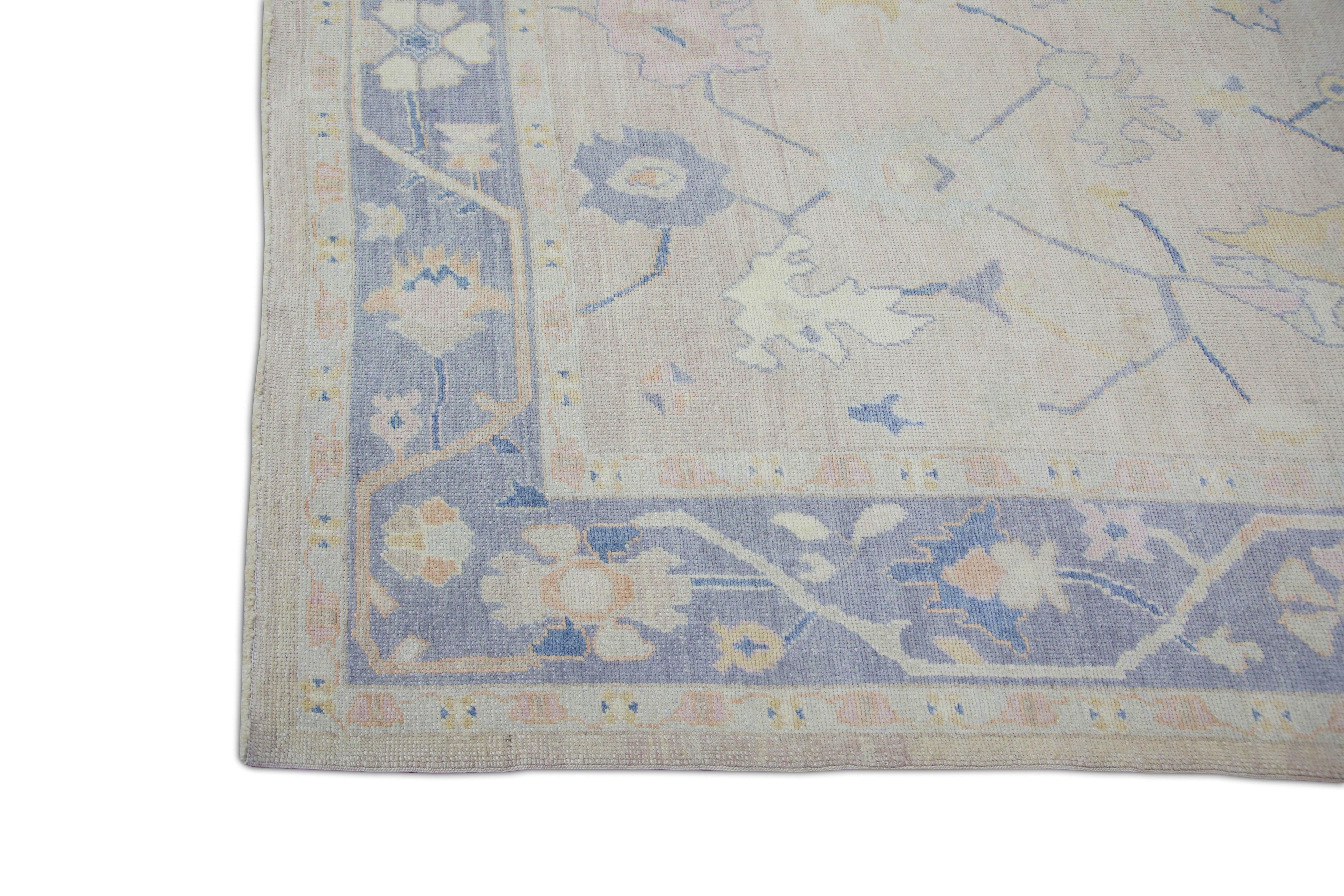 Oushak-Teppich Orientalischer handgeknüpfter türkischer Oushak 9'2