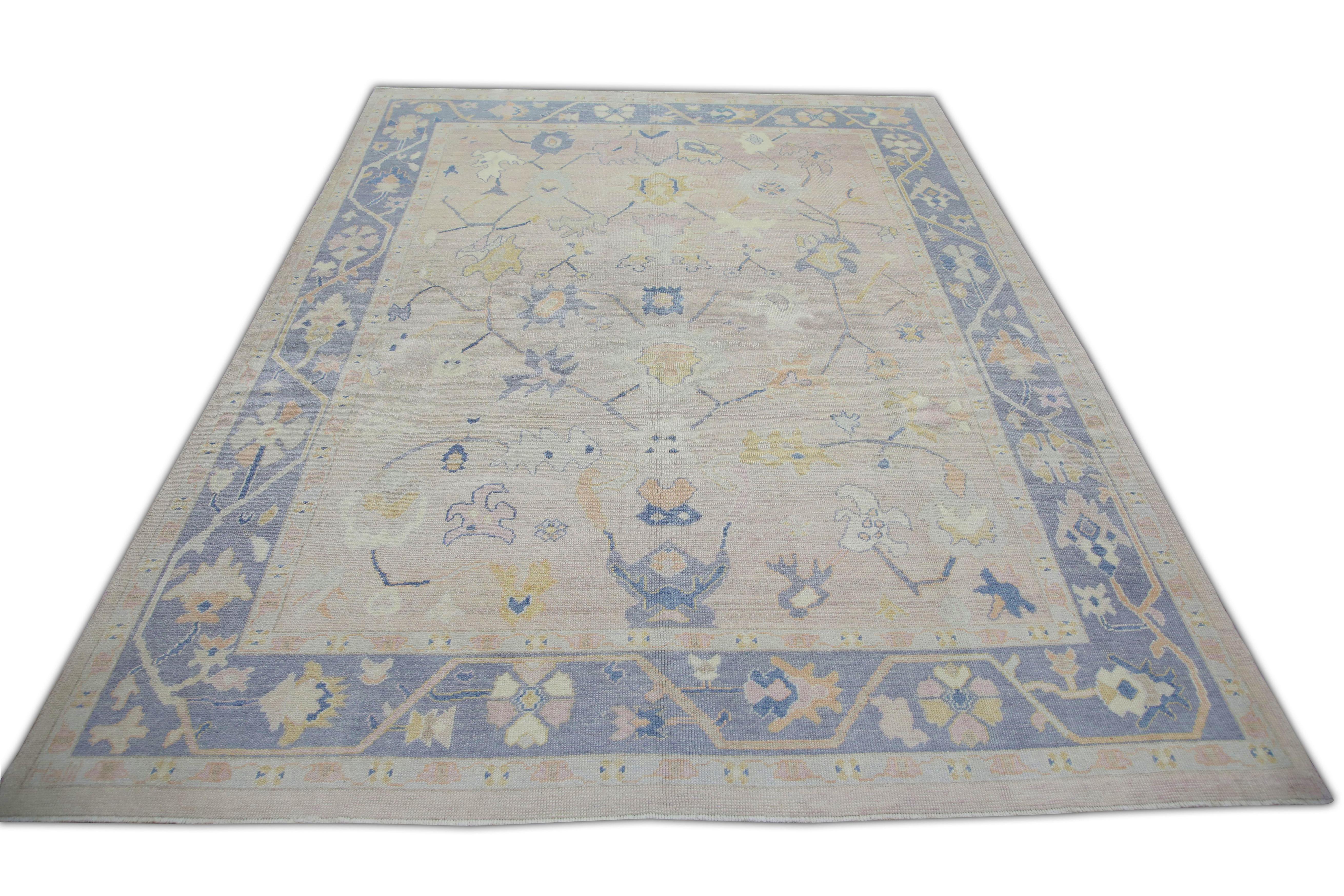 Oushak-Teppich Orientalischer handgeknüpfter türkischer Oushak 9'2