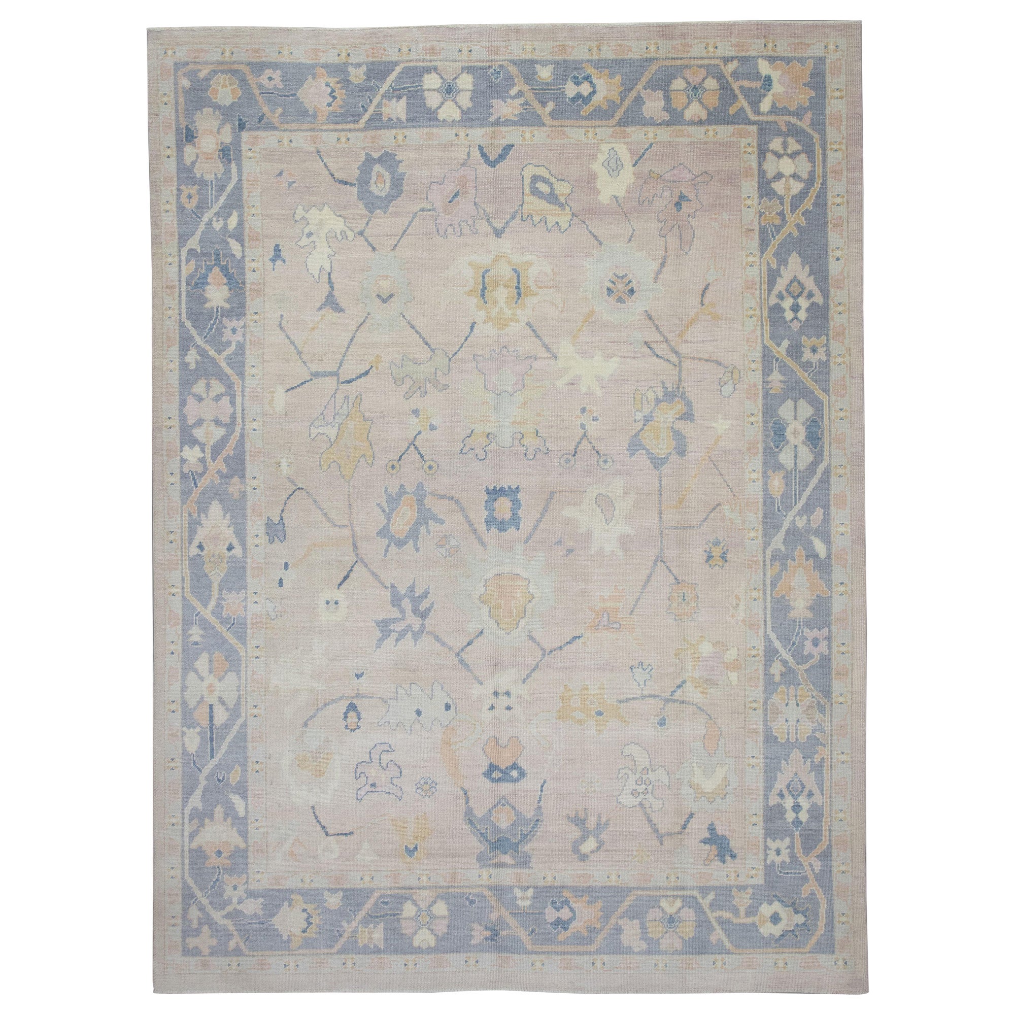 Oushak-Teppich Orientalischer handgeknüpfter türkischer Oushak 9'2" x 12'2" #5479