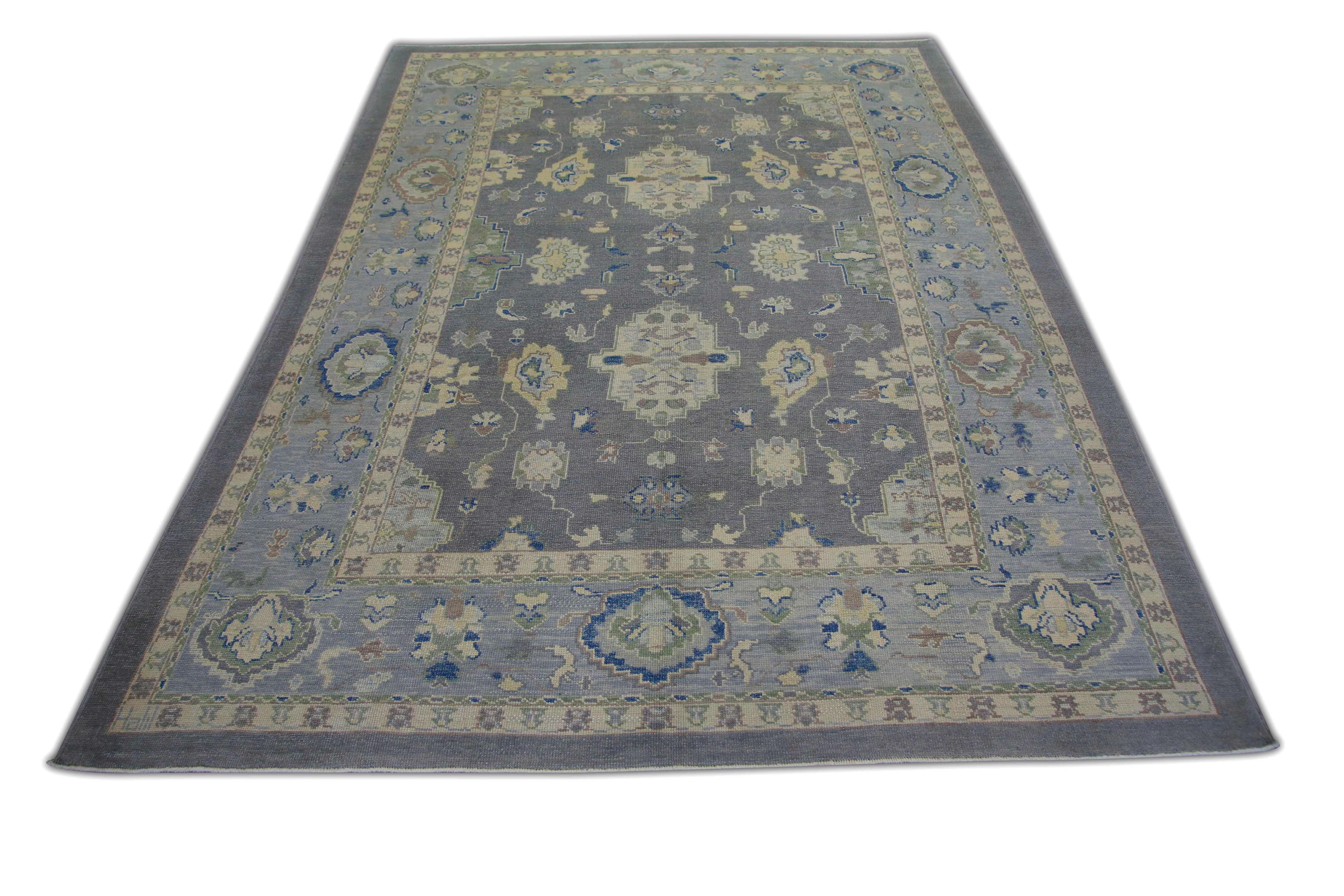 Oushak-Teppich Orientalischer handgeknüpfter türkischer Oushak 9'2