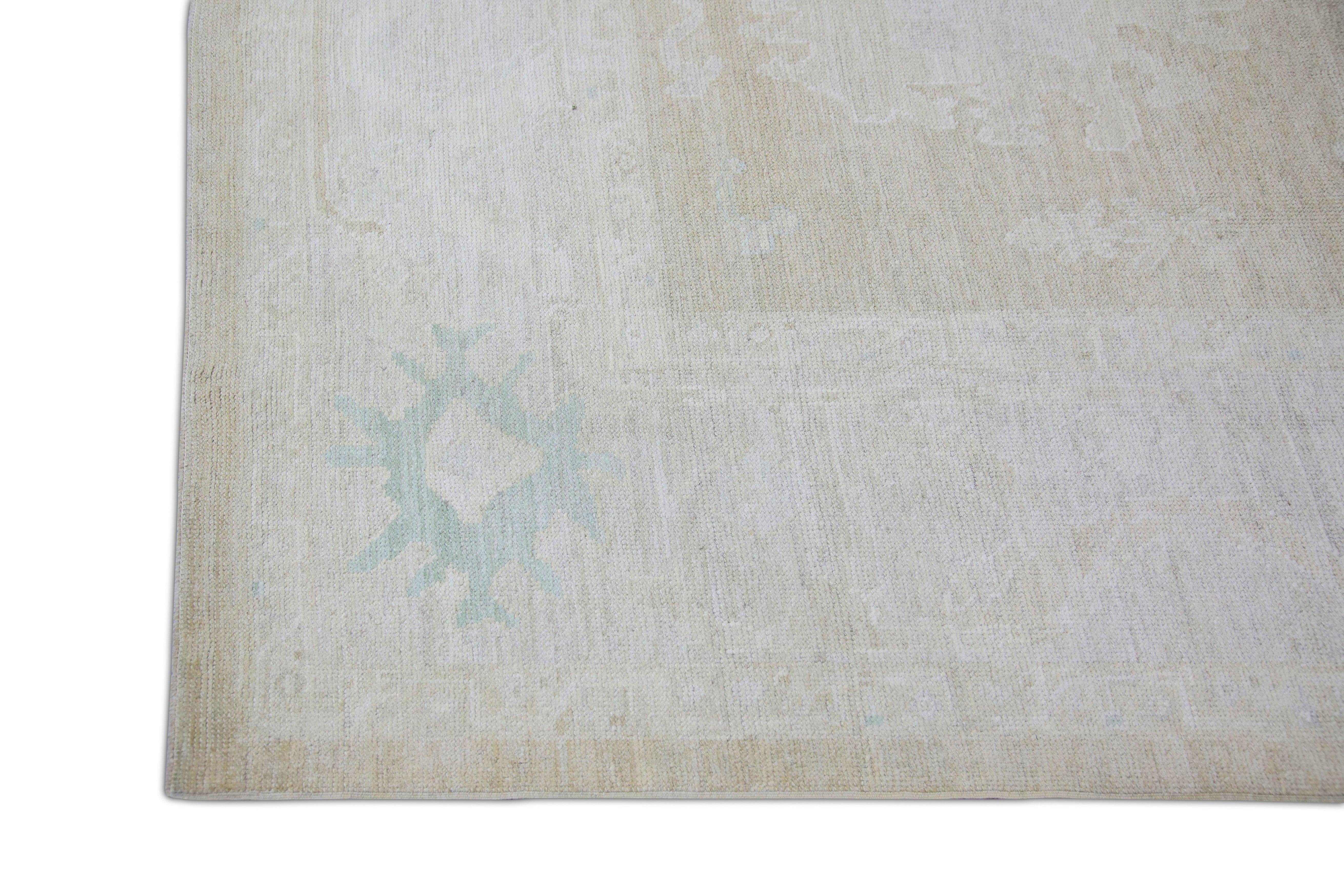 Oushak-Teppich Orientalischer handgeknüpfter türkischer Oushak 9'2 x 12'8